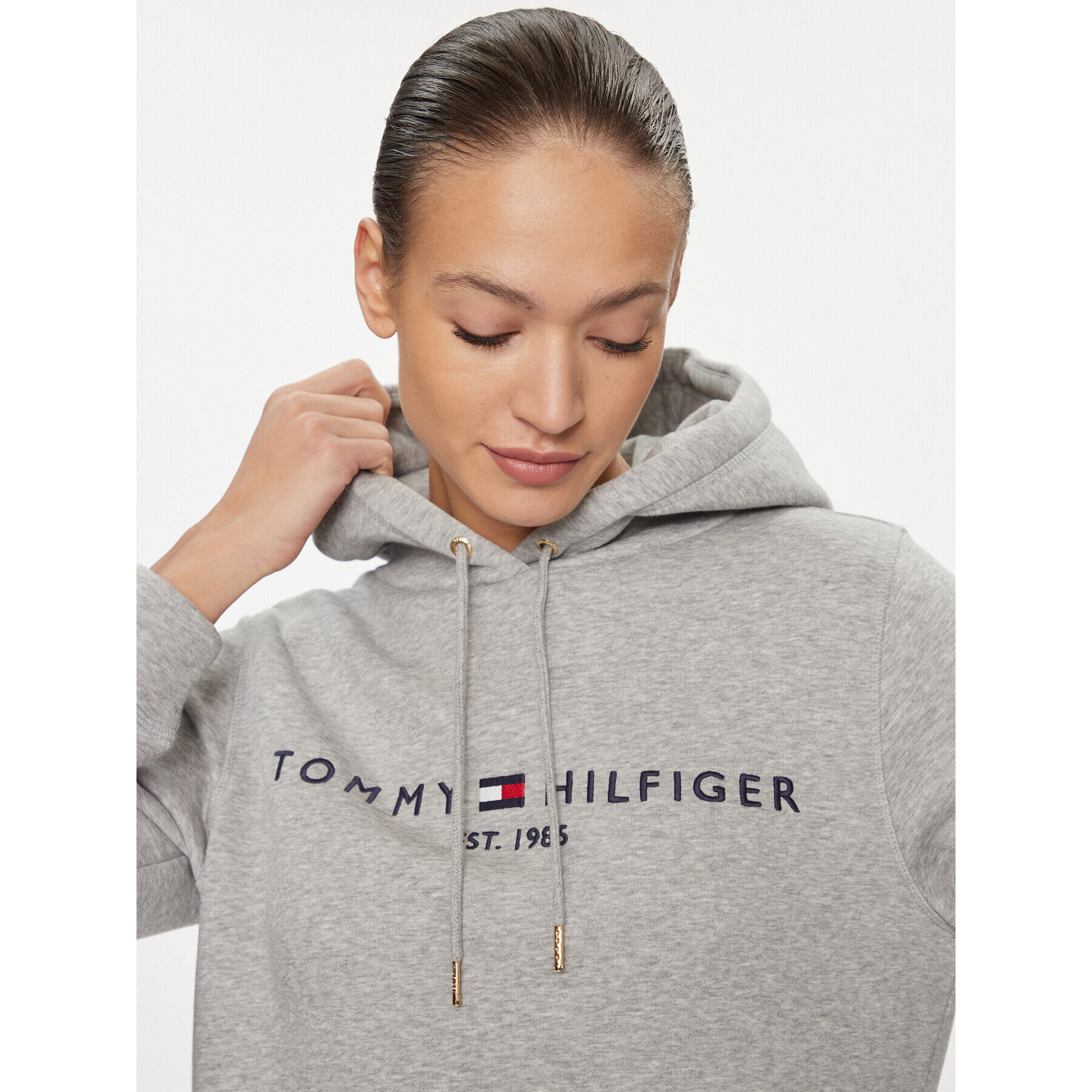 Tommy Hilfiger Суитшърт Heritage WW0WW31998 Сив Regular Fit - Pepit.bg