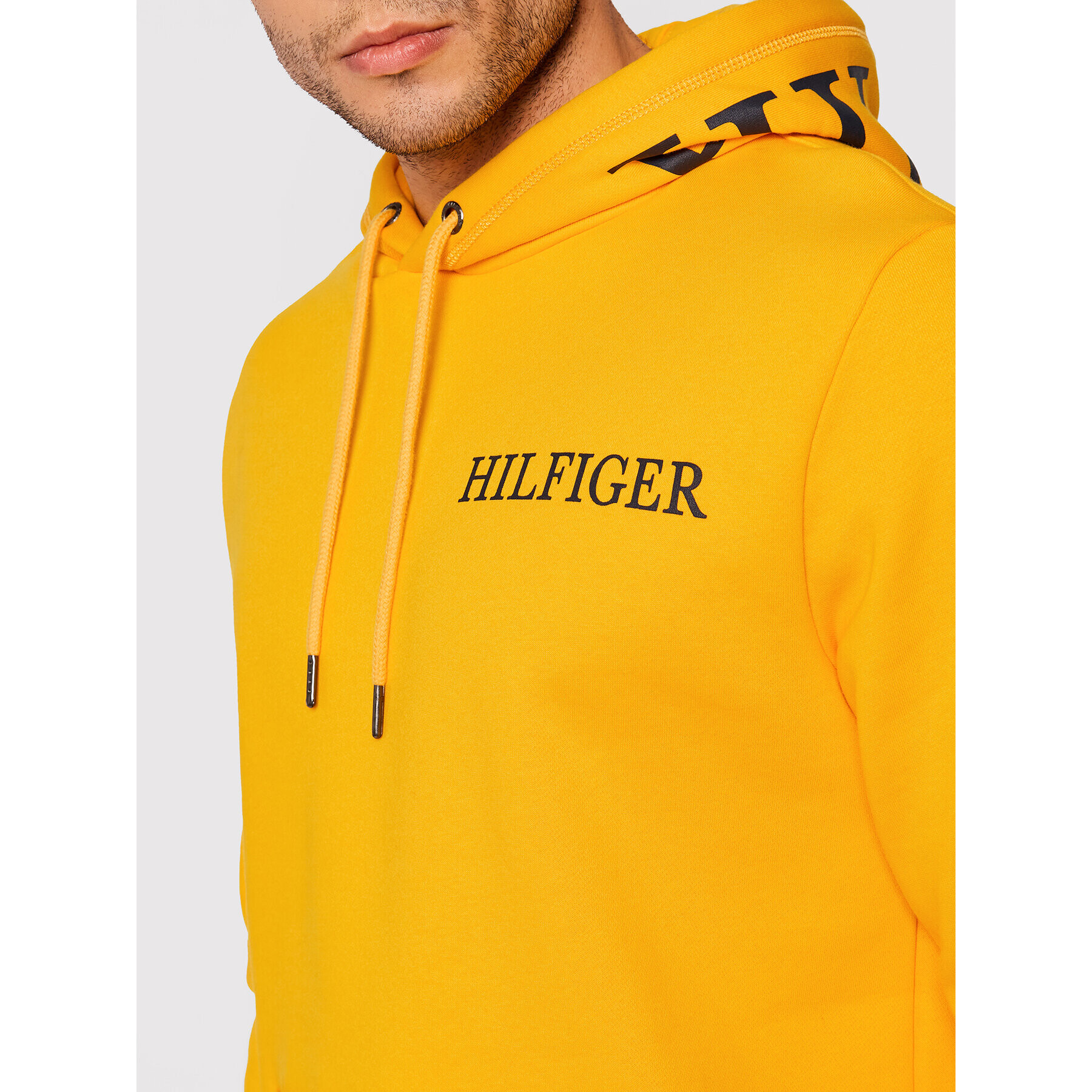 Tommy Hilfiger Суитшърт Hilfiger Logo On Hood MW0MW21424 Жълт Regular Fit - Pepit.bg