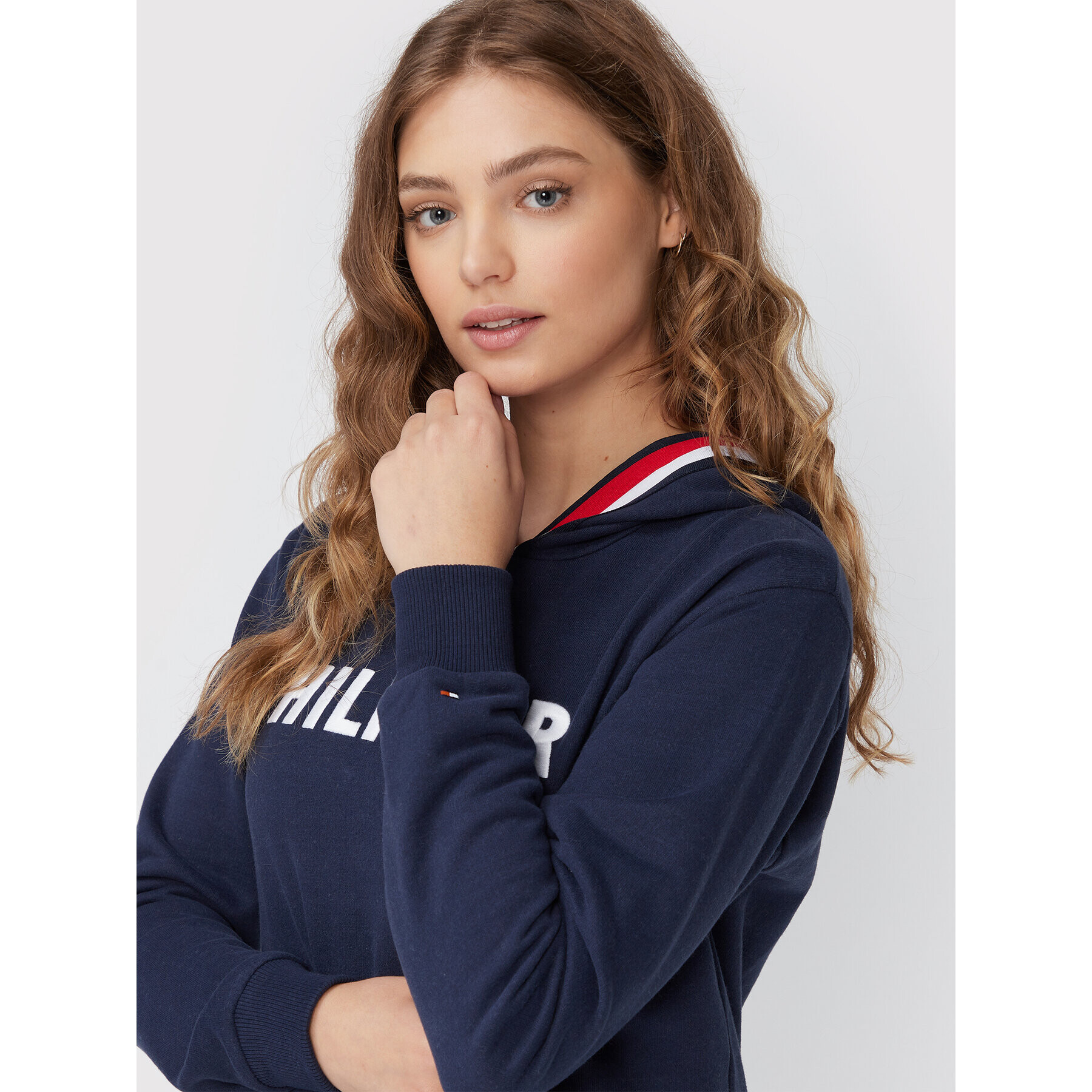 Tommy Hilfiger Суитшърт Hw Knit UW0UW03592 Тъмносин Regular Fit - Pepit.bg