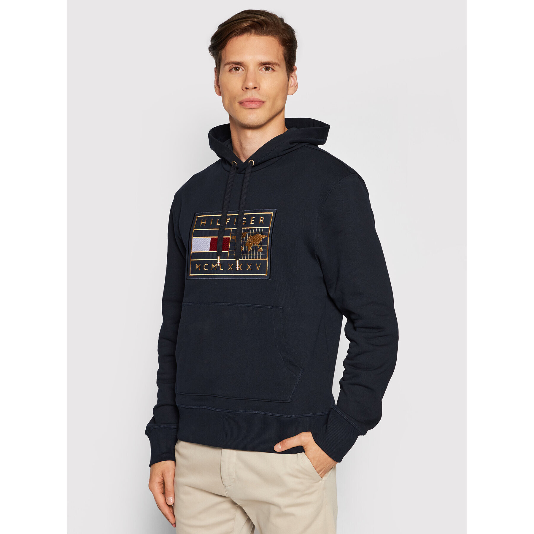 Tommy Hilfiger Суитшърт Icon Hearth Badge MW0MW18719 Тъмносин Regular Fit - Pepit.bg