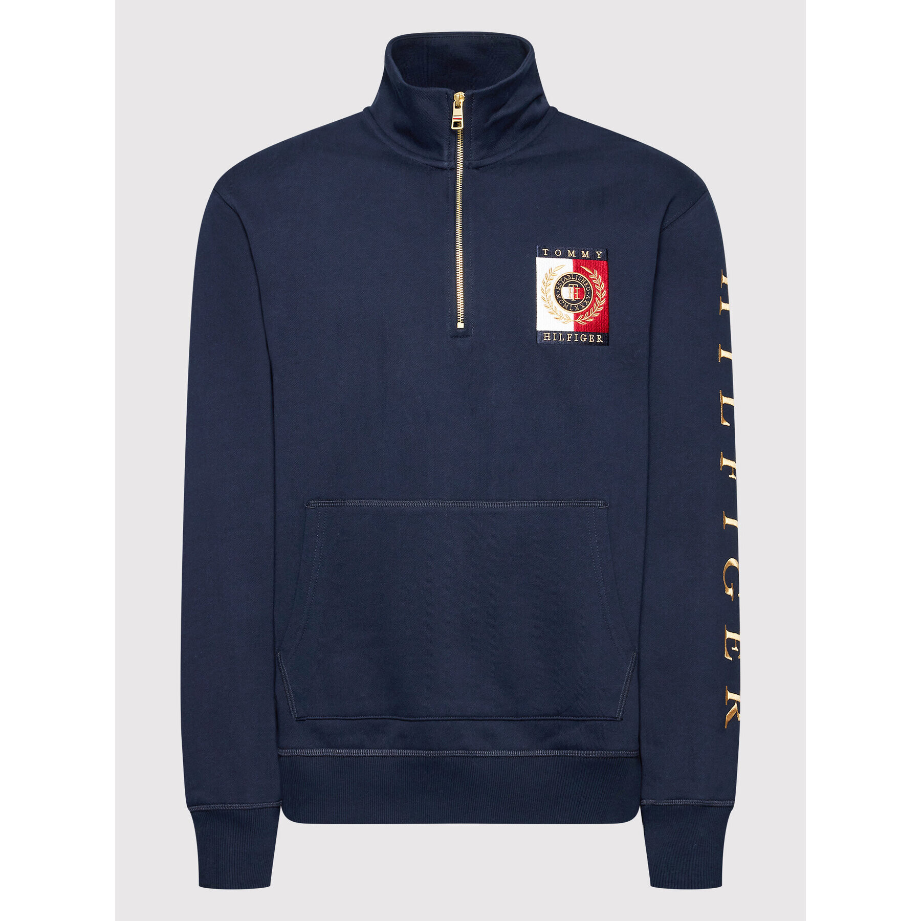 Tommy Hilfiger Суитшърт Icon Square MW0MW24344 Тъмносин Regular Fit - Pepit.bg