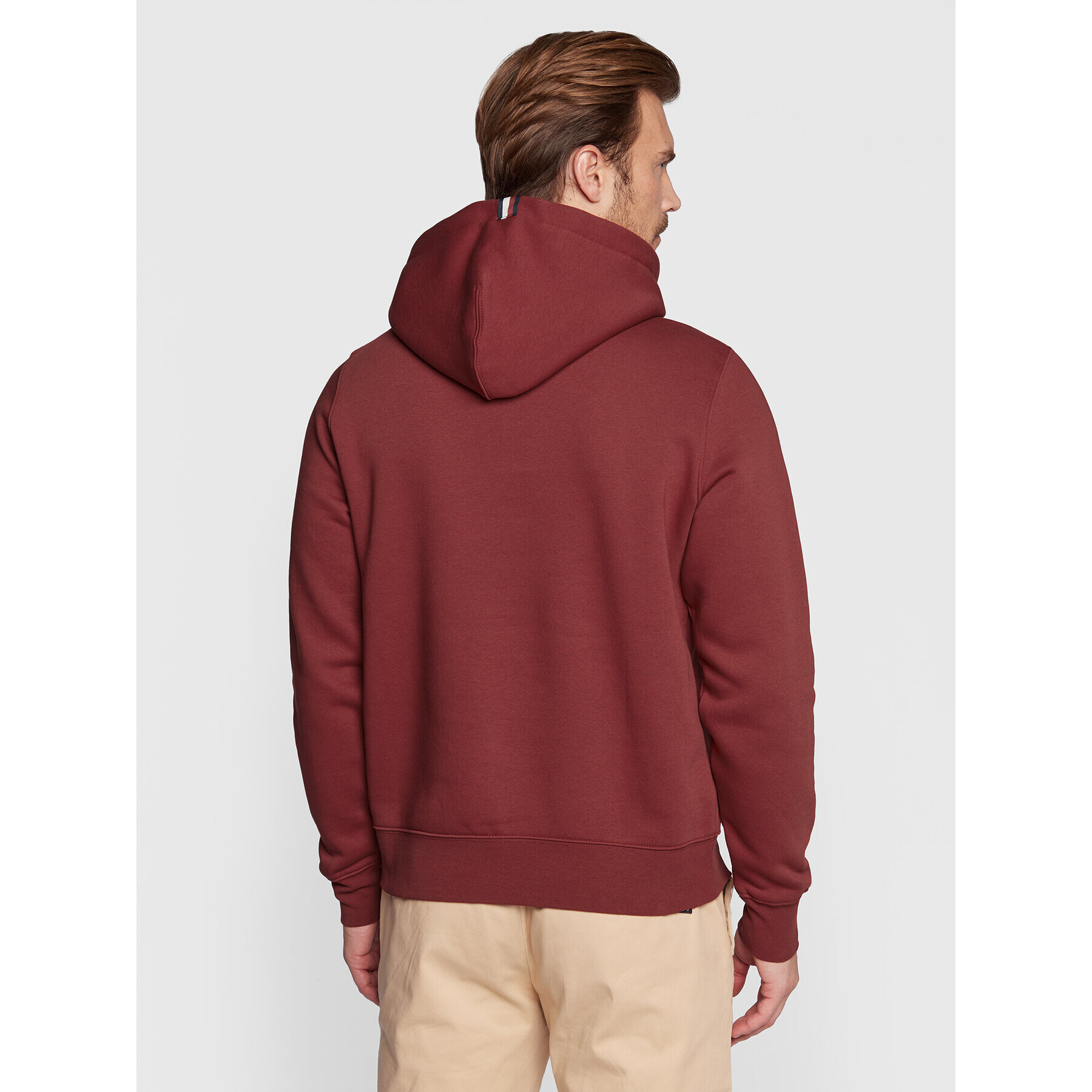 Tommy Hilfiger Суитшърт Icon Stack Crest MW0MW29332 Червен Regular Fit - Pepit.bg