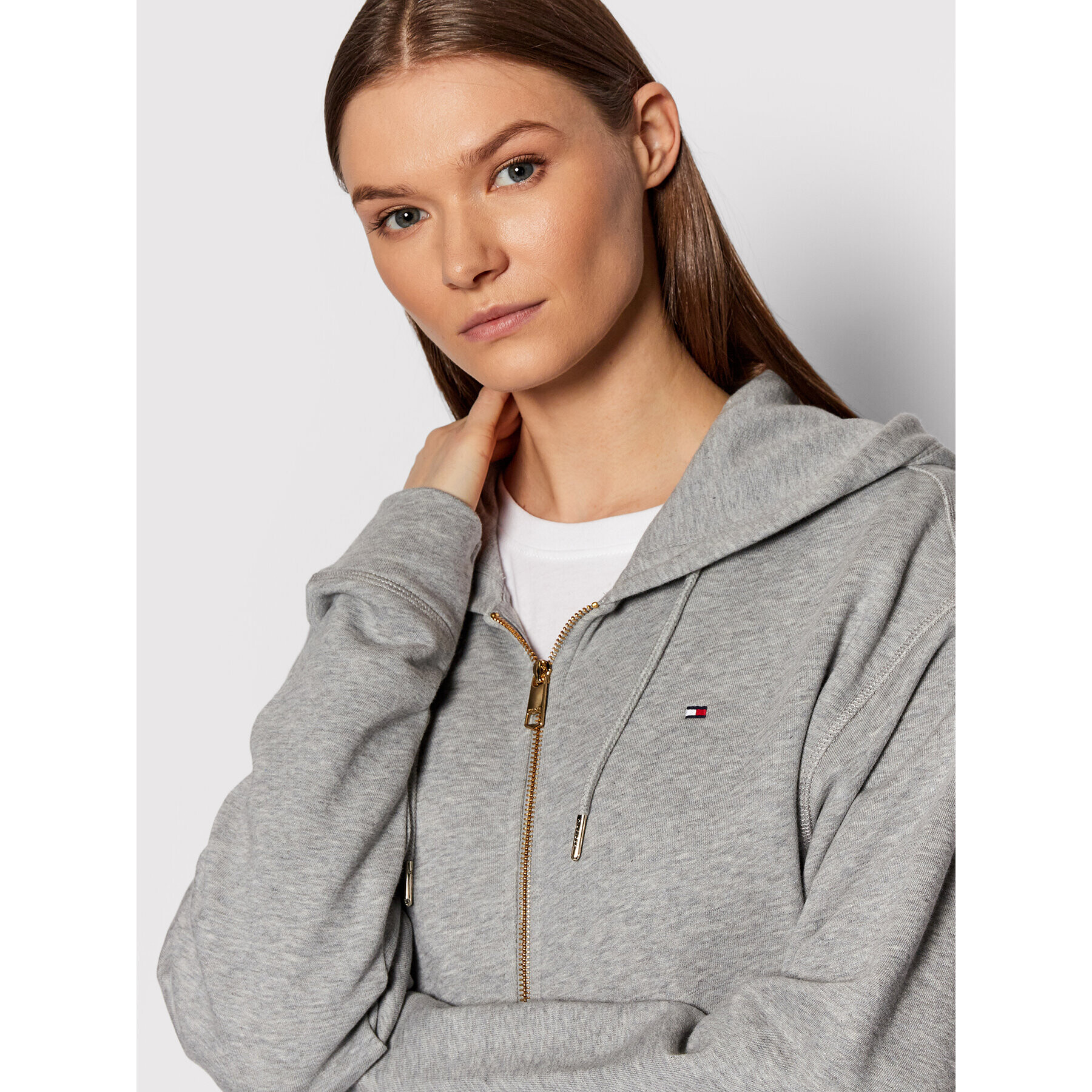 Tommy Hilfiger Суитшърт Im Relaxed Full Zip WW0WW32304PKH Сив Relaxed Fit - Pepit.bg