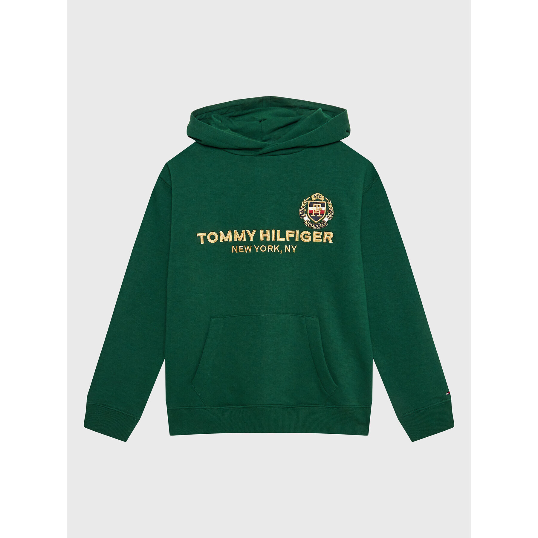 Tommy Hilfiger Суитшърт KB0KB07954 D Зелен Regular Fit - Pepit.bg