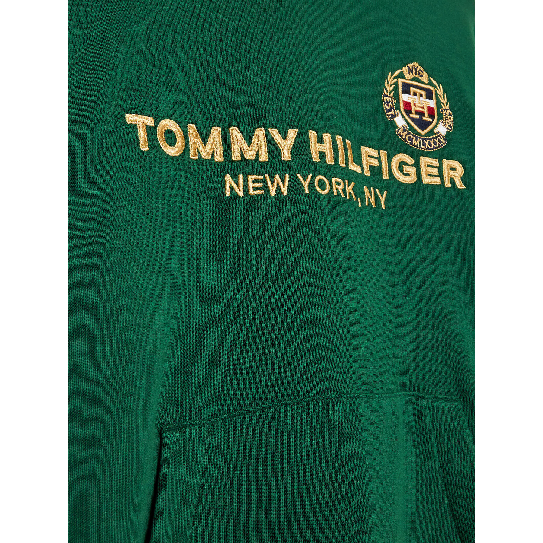 Tommy Hilfiger Суитшърт KB0KB07954 D Зелен Regular Fit - Pepit.bg