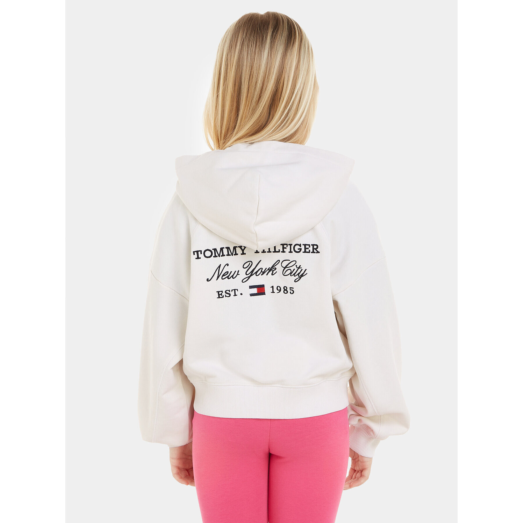 Tommy Hilfiger Суитшърт KG0KG07591 Бял Regular Fit - Pepit.bg