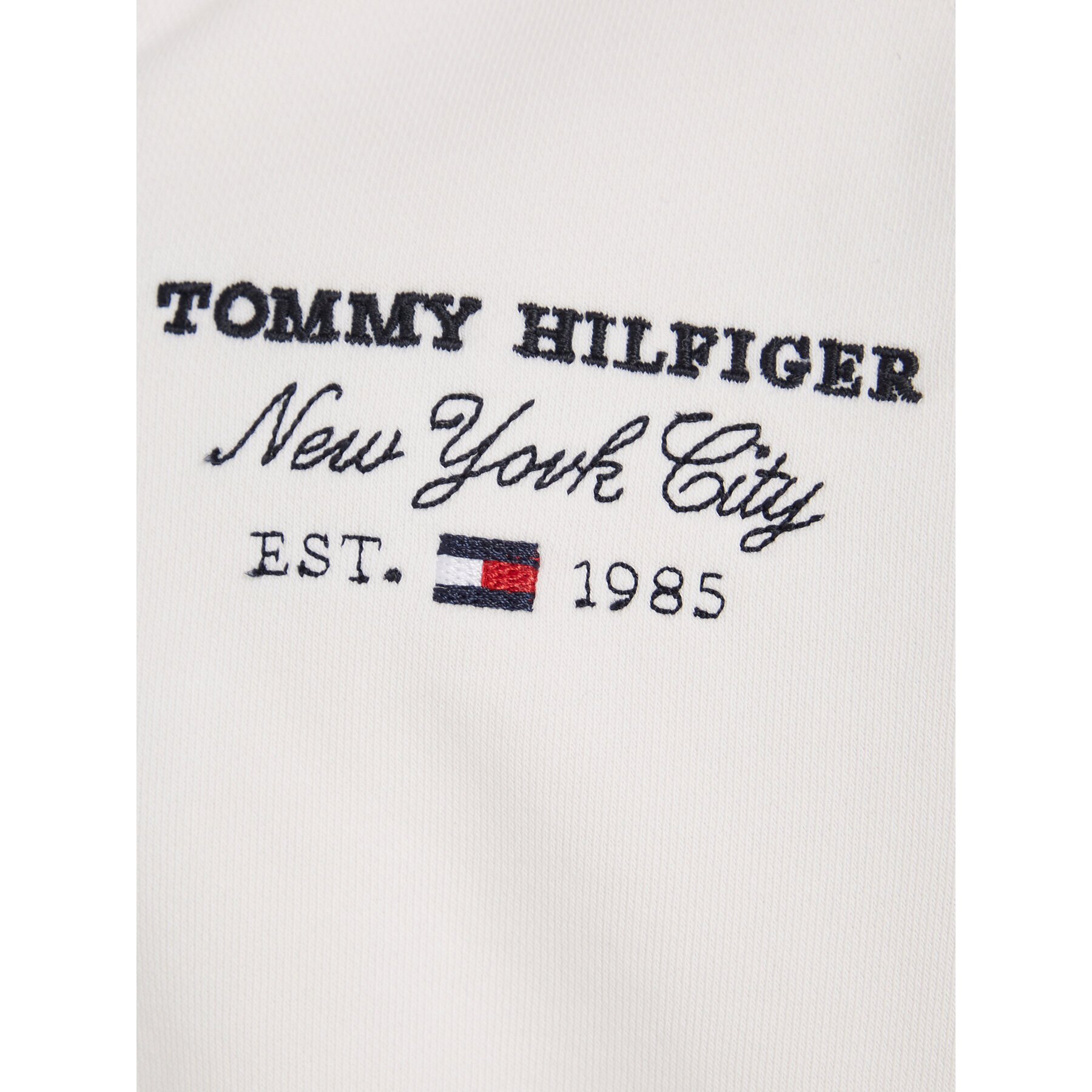 Tommy Hilfiger Суитшърт KG0KG07591 Бял Regular Fit - Pepit.bg
