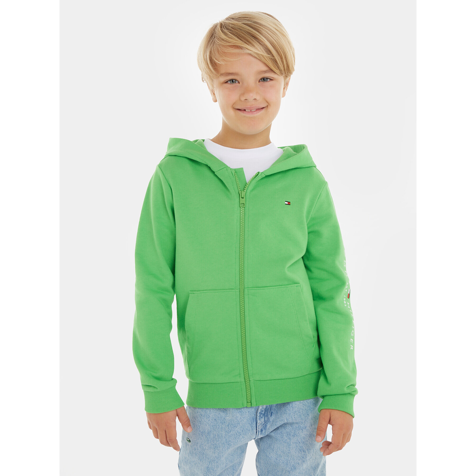 Tommy Hilfiger Суитшърт KS0KS00421 M Зелен Regular Fit - Pepit.bg