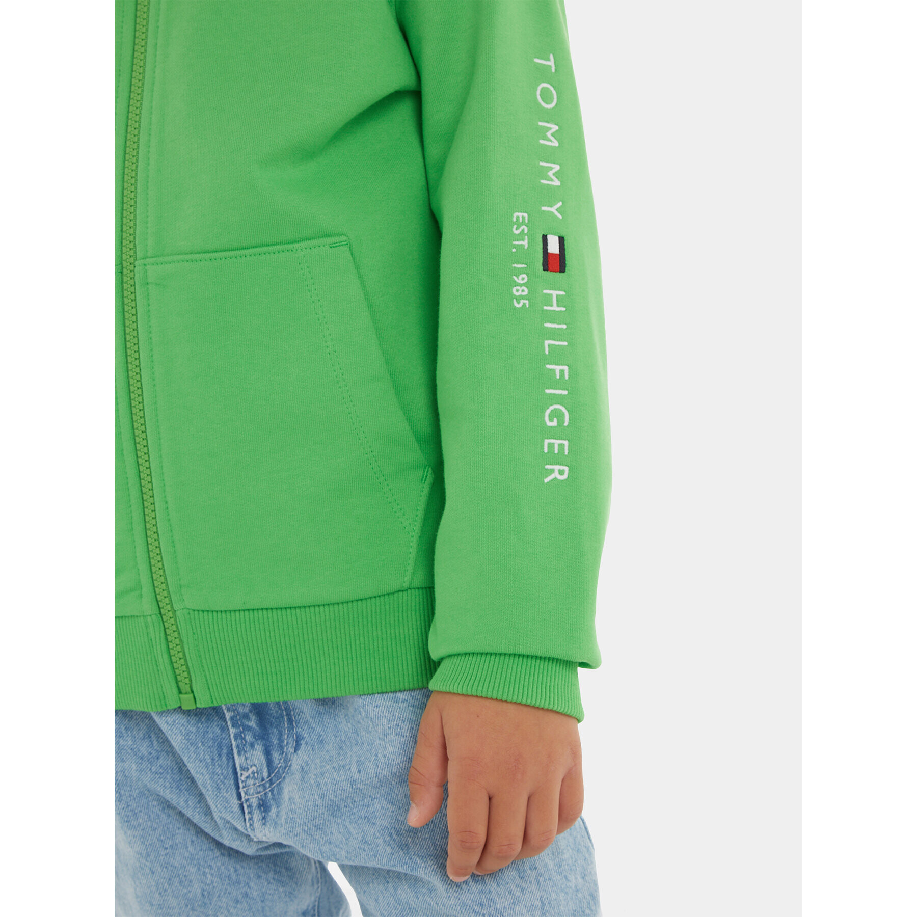 Tommy Hilfiger Суитшърт KS0KS00421 M Зелен Regular Fit - Pepit.bg