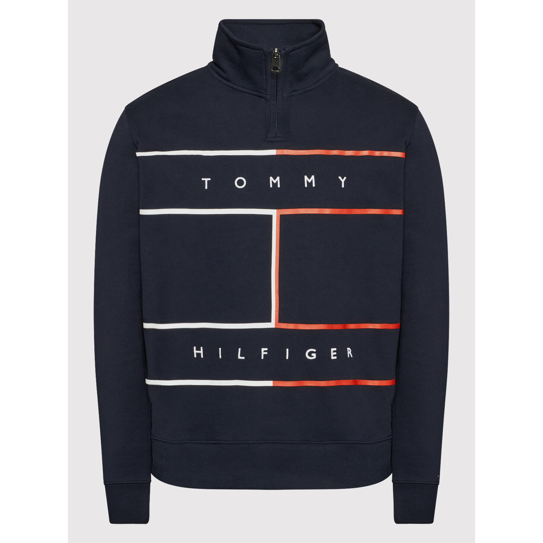 Tommy Hilfiger Суитшърт Large Rwb Flag MW0MW25049 Тъмносин Regular Fit - Pepit.bg