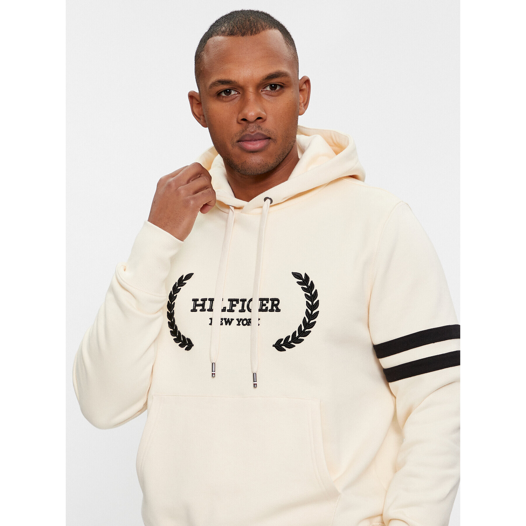 Tommy Hilfiger Суитшърт Laurel Monotype Hoodie MW0MW33648 Бежов Regular Fit - Pepit.bg