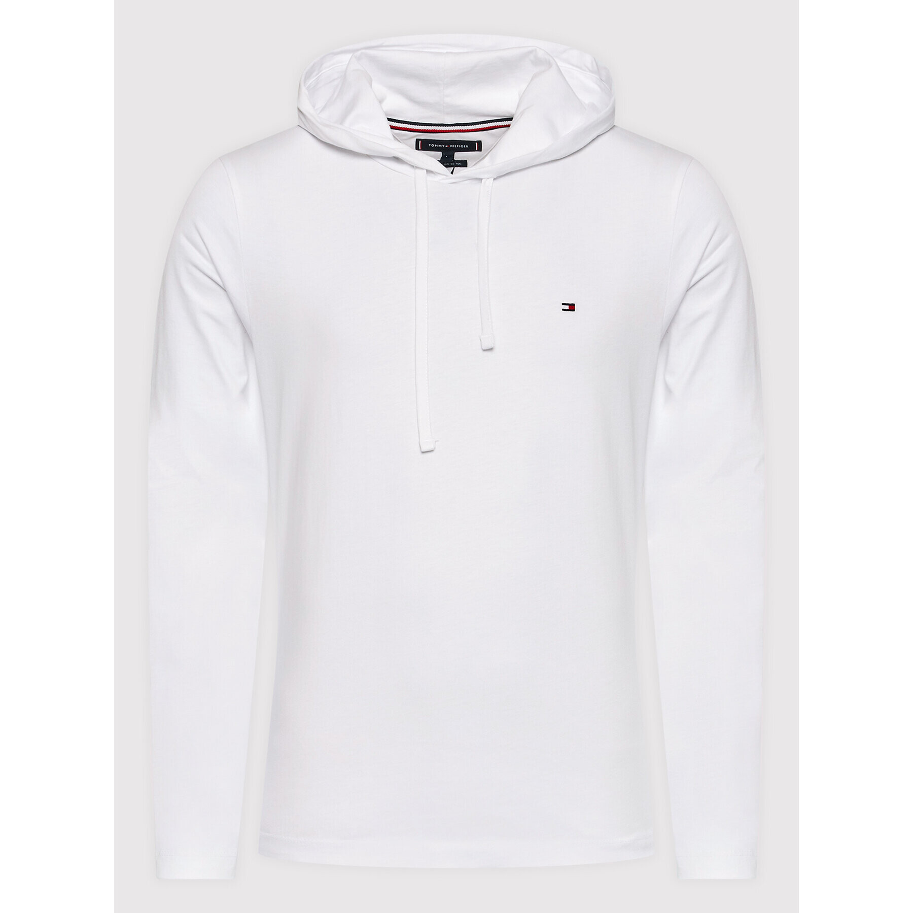 Tommy Hilfiger Суитшърт Lightweight MW0MW24573 Бял Regular Fit - Pepit.bg