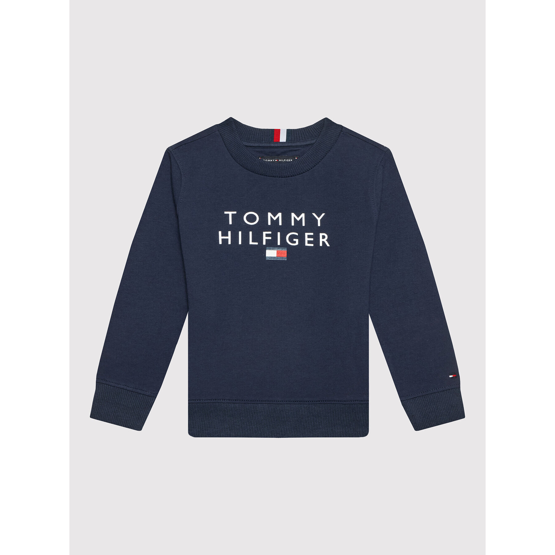 Tommy Hilfiger Суитшърт Logo KB0KB06897 D Тъмносин Regular Fit - Pepit.bg