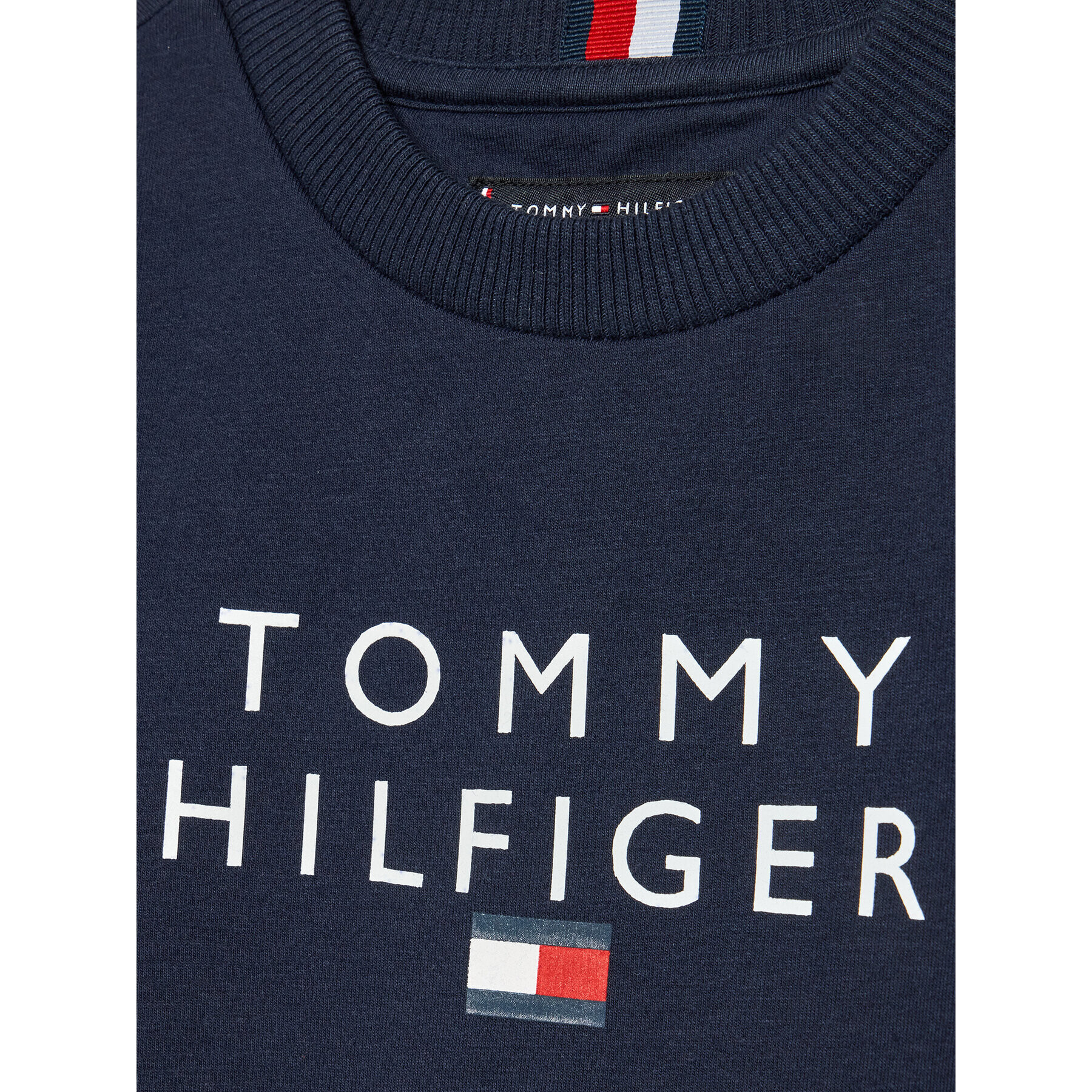 Tommy Hilfiger Суитшърт Logo KB0KB06897 D Тъмносин Regular Fit - Pepit.bg