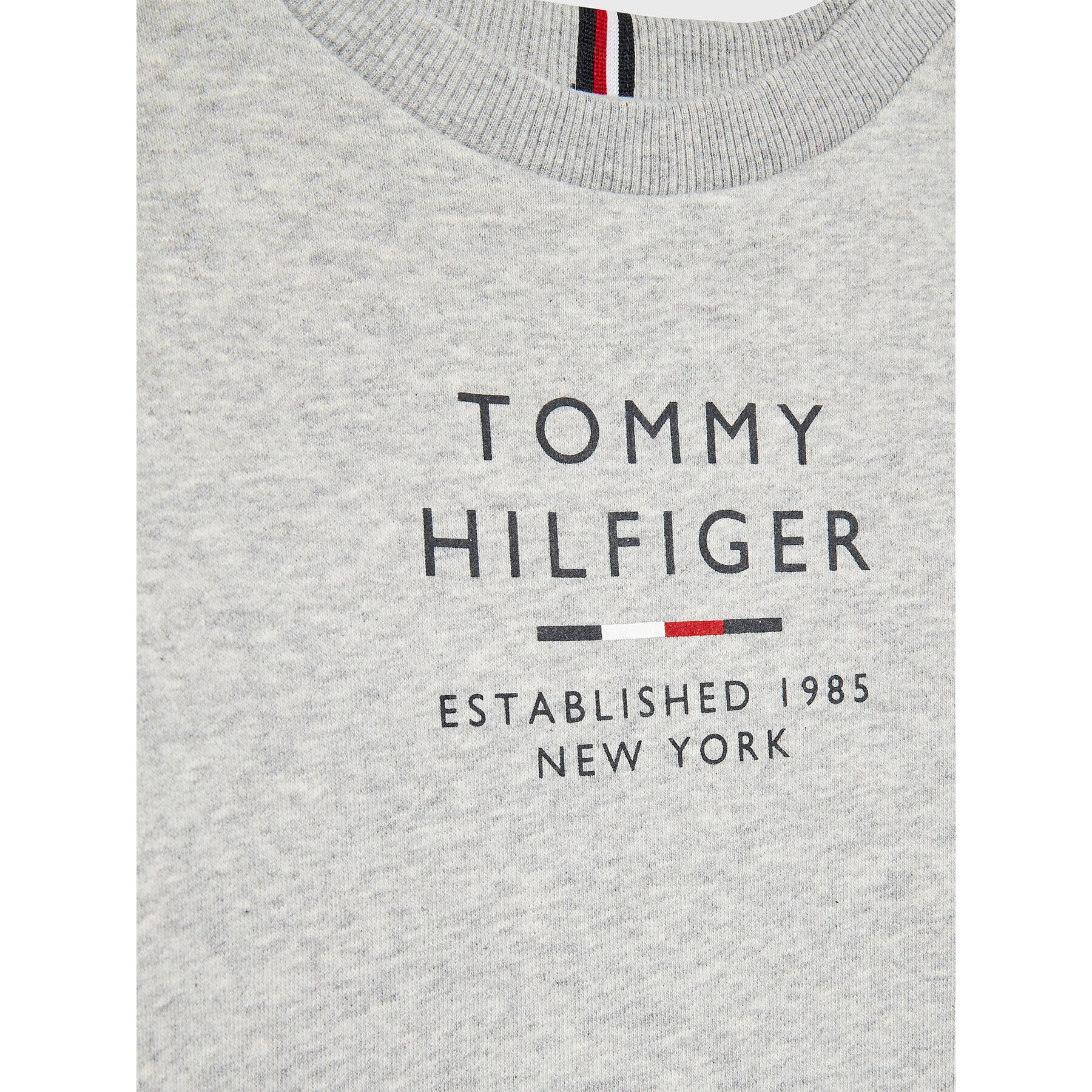 Tommy Hilfiger Суитшърт Logo KB0KB07960 D Сив Regular Fit - Pepit.bg