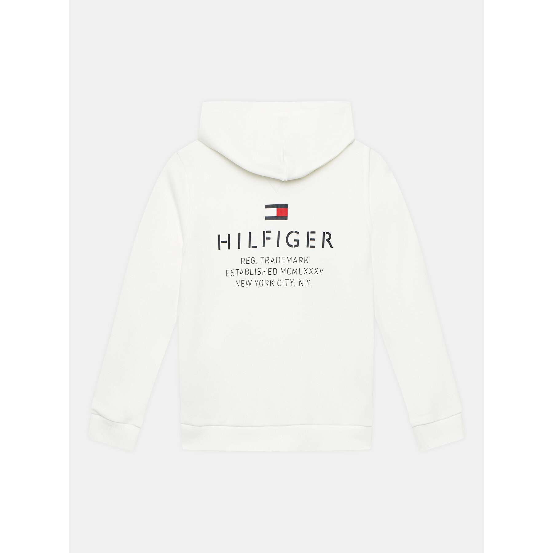 Tommy Hilfiger Суитшърт Logo KB0KB08233 Бял Regular Fit - Pepit.bg
