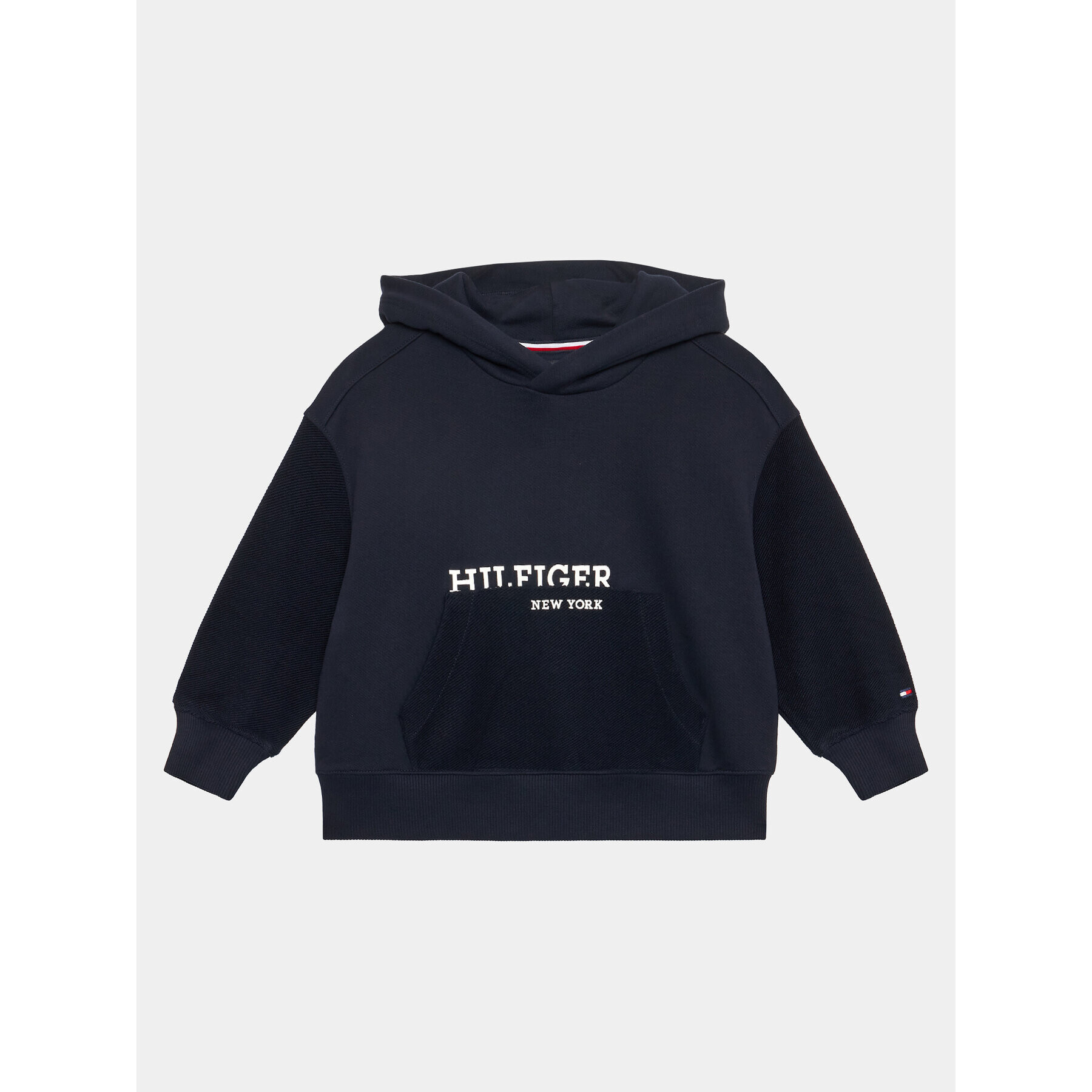 Tommy Hilfiger Суитшърт Logo KB0KB08298 M Тъмносин Regular Fit - Pepit.bg