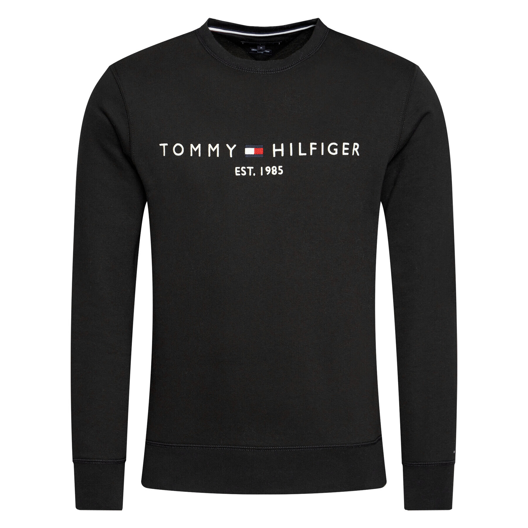 Tommy Hilfiger Суитшърт Logo MW0MW11596 Черен Regular Fit - Pepit.bg