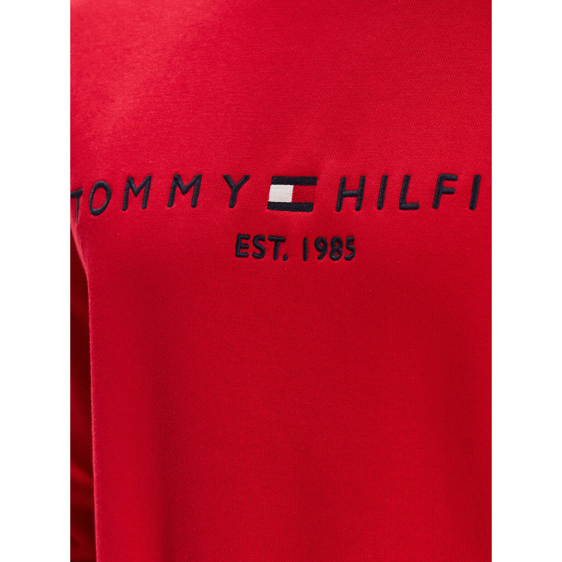 Tommy Hilfiger Суитшърт Logo MW0MW11596 Червен Regular Fit - Pepit.bg