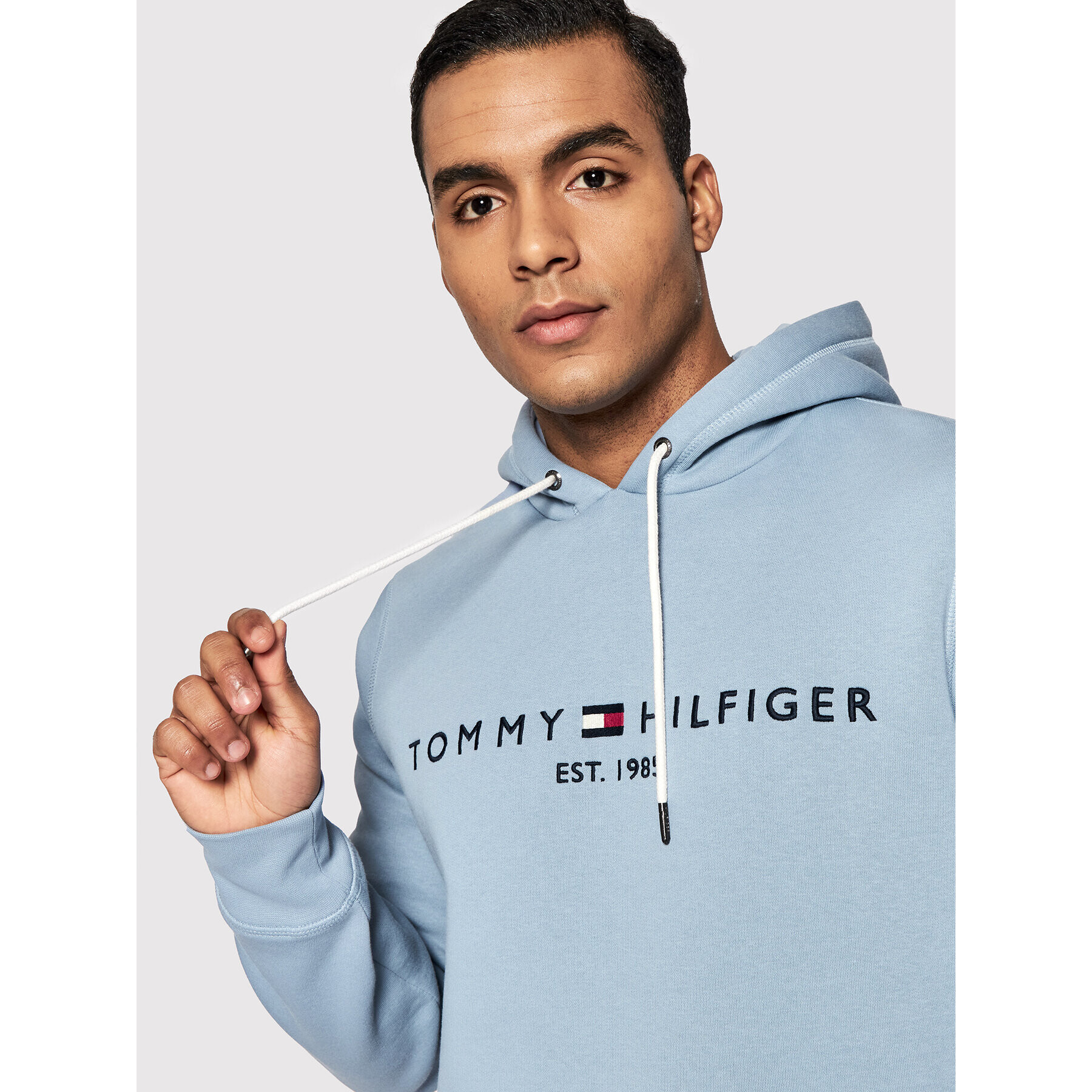 Tommy Hilfiger Суитшърт Logo MW0MW11599 Син Regular Fit - Pepit.bg