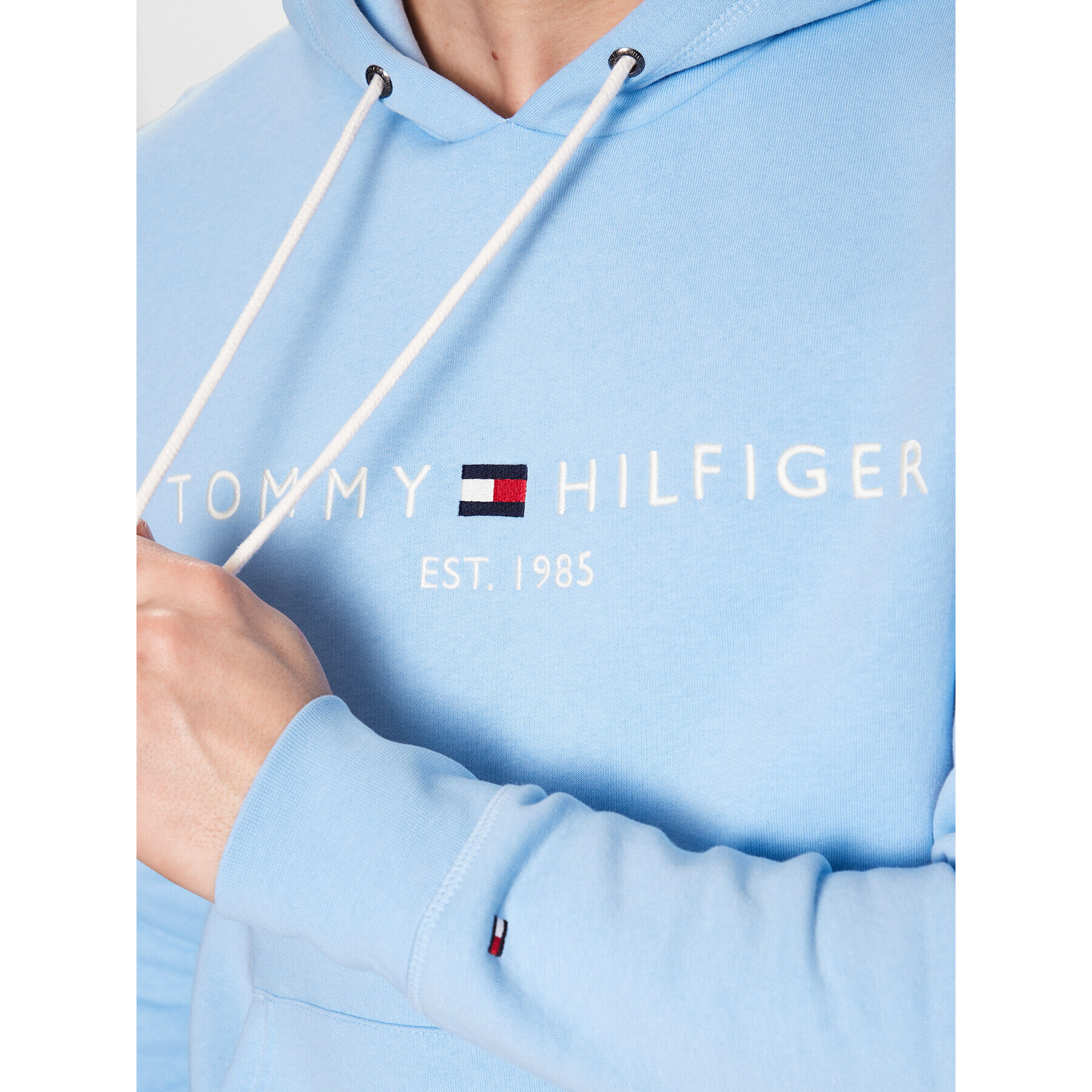 Tommy Hilfiger Суитшърт Logo MW0MW11599 Син Regular Fit - Pepit.bg