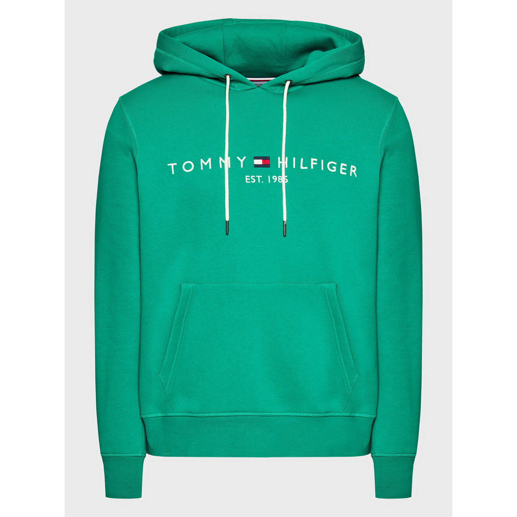 Tommy Hilfiger Суитшърт Logo MW0MW11599 Зелен Regular Fit - Pepit.bg