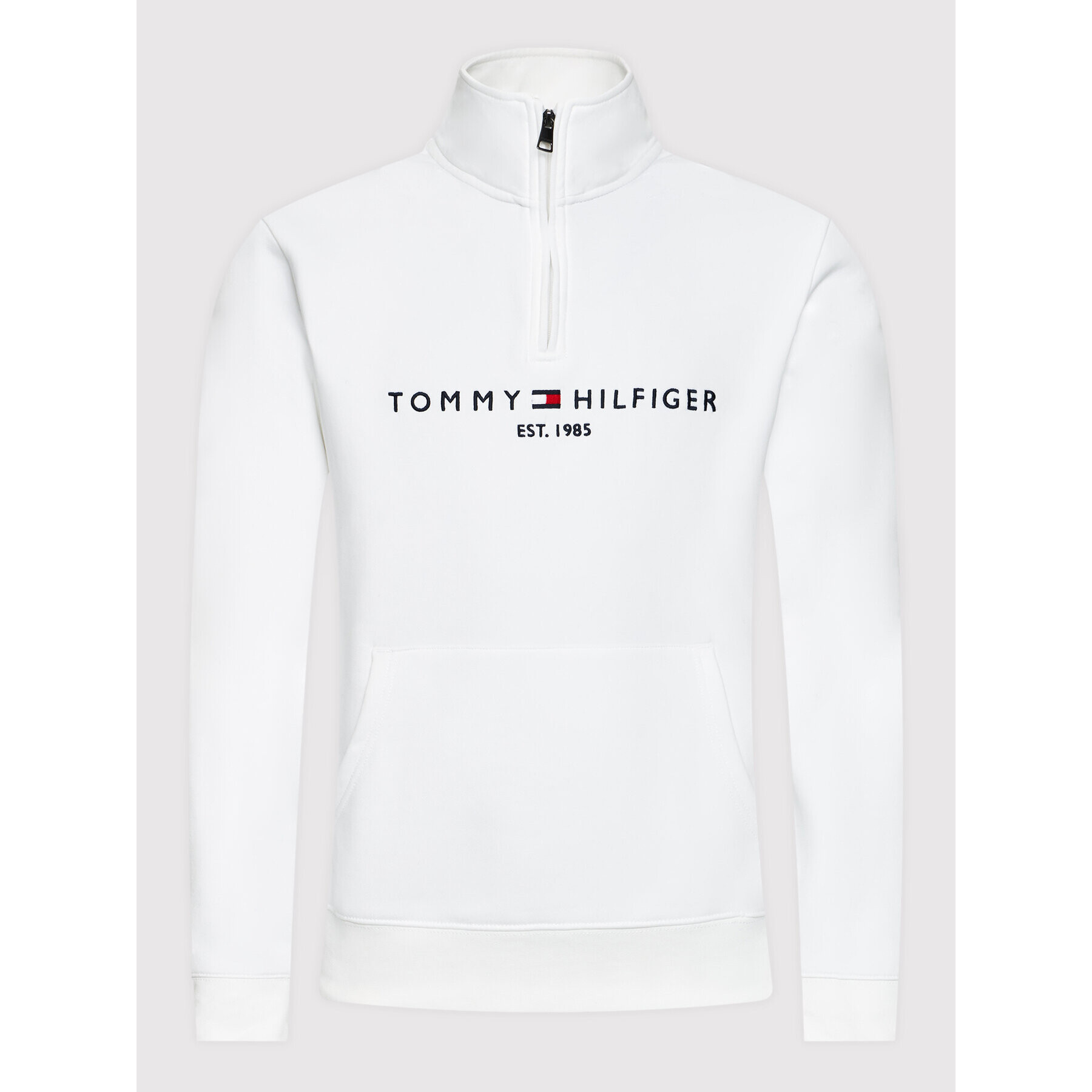 Tommy Hilfiger Суитшърт Logo MW0MW20954 Бял Regular Fit - Pepit.bg