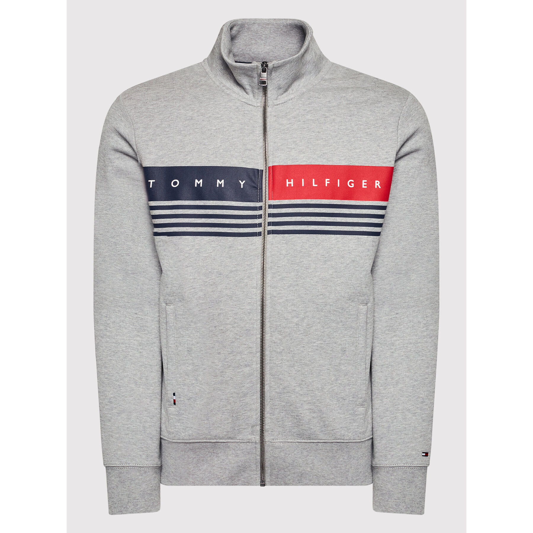 Tommy Hilfiger Суитшърт Logo MW0MW21094 Сив Regular Fit - Pepit.bg