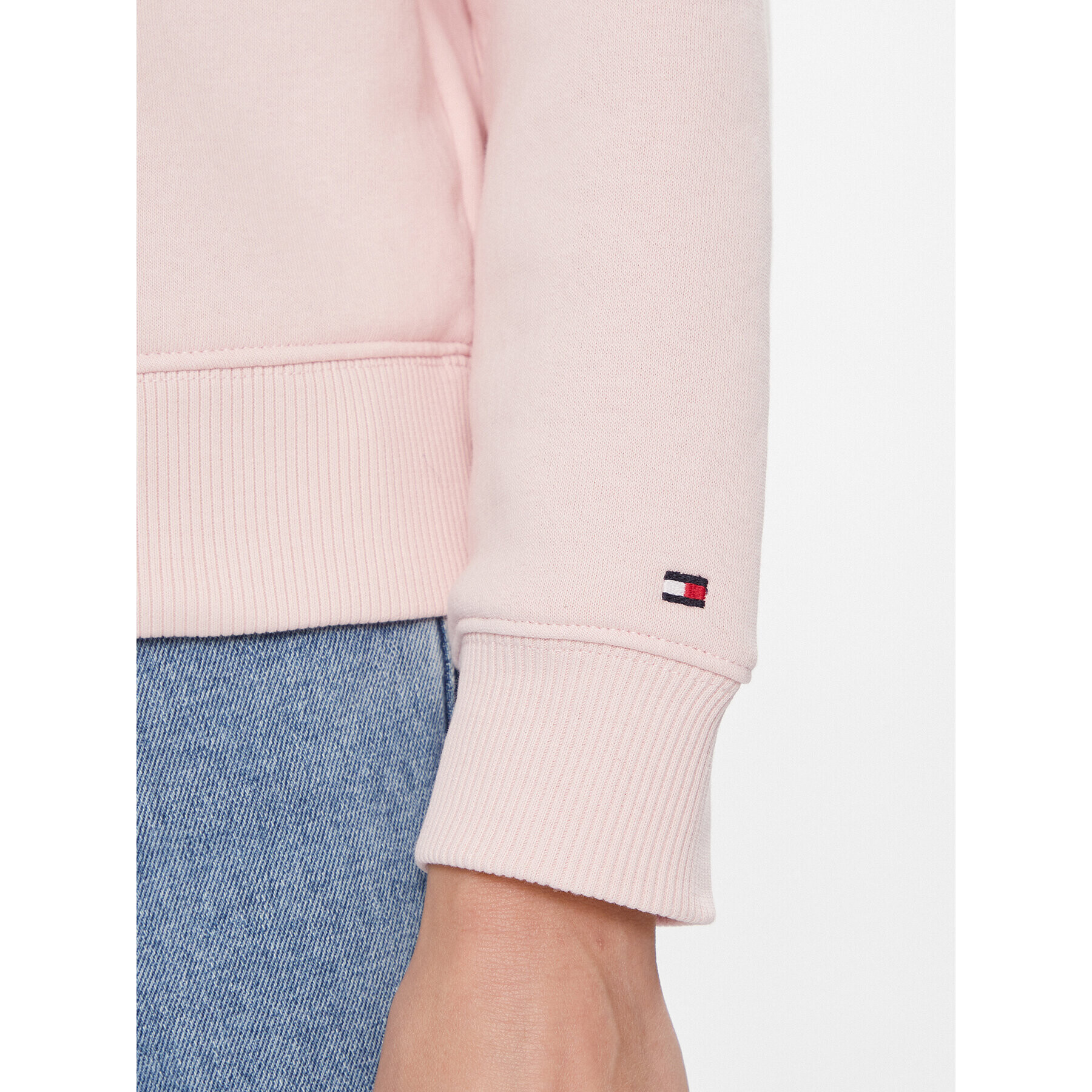 Tommy Hilfiger Суитшърт Logo WW0WW39791 Розов Regular Fit - Pepit.bg