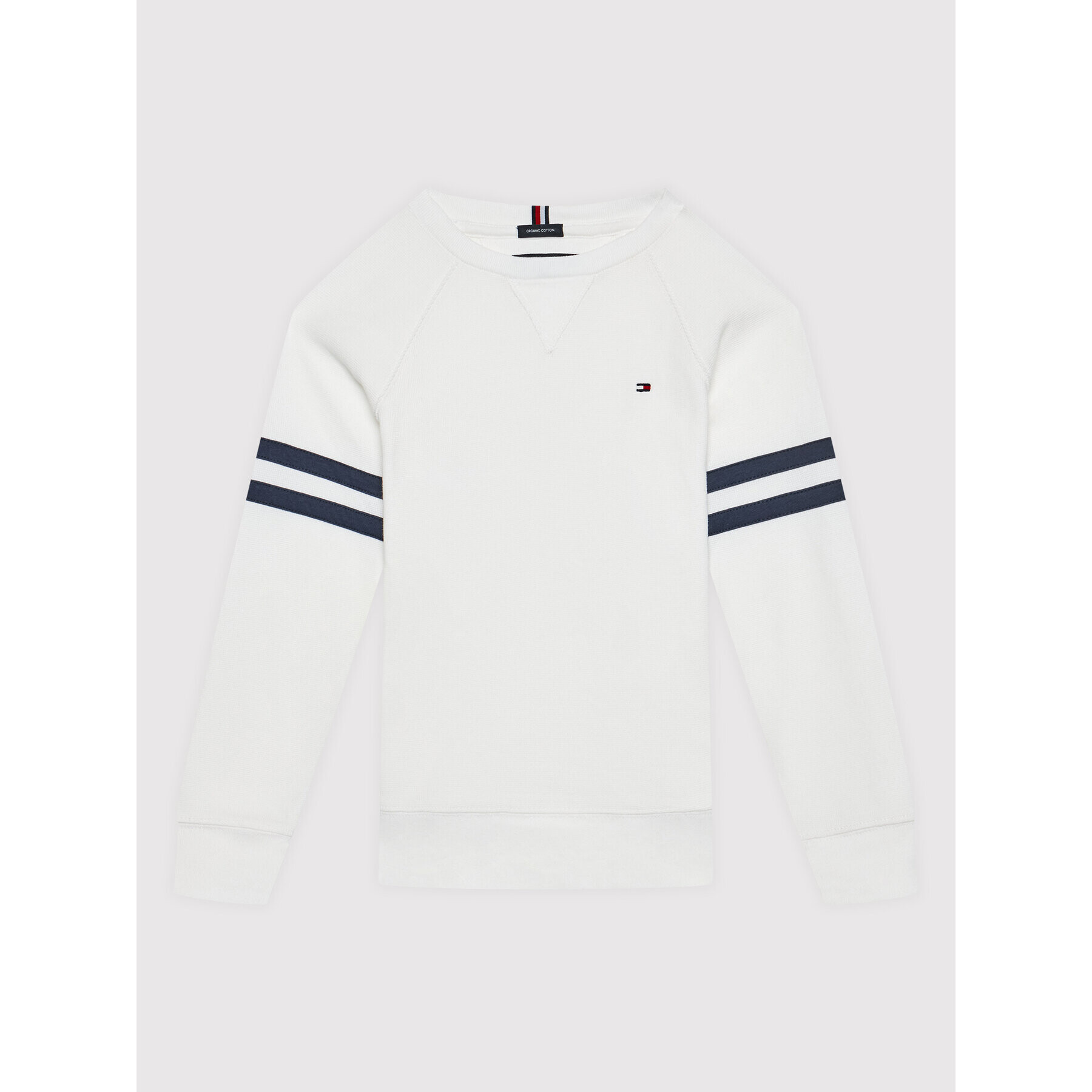 Tommy Hilfiger Суитшърт Mini Waffle KB0KB06883 D Бял Regular Fit - Pepit.bg