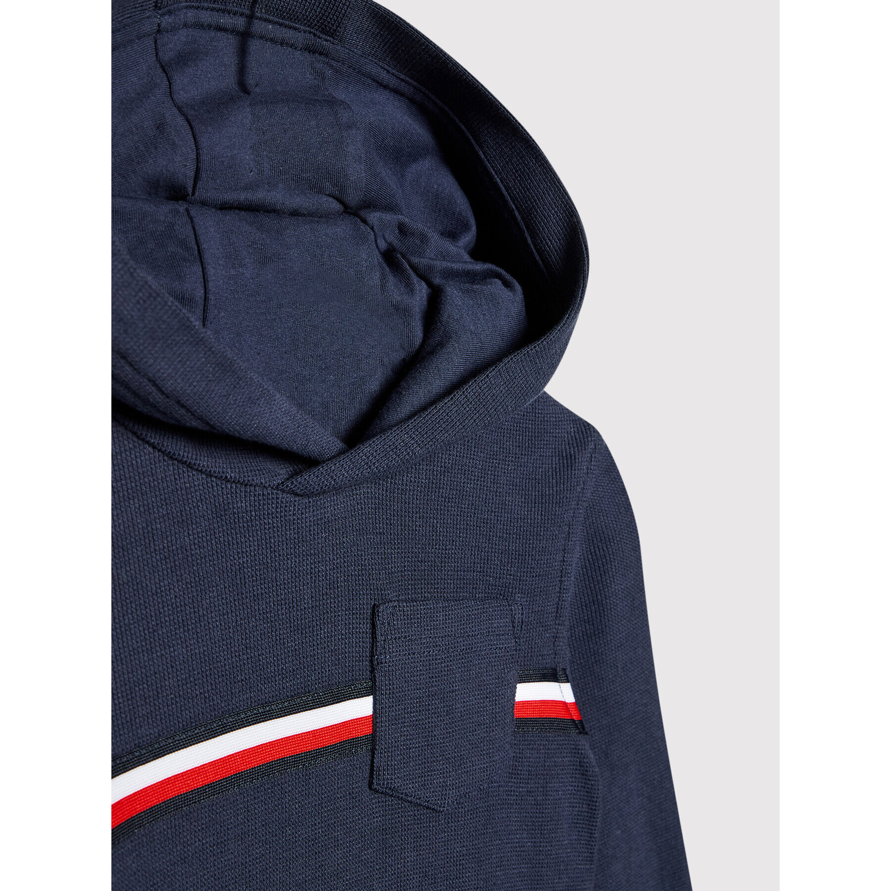 Tommy Hilfiger Суитшърт Mini Waffle KB0KB06884 D Тъмносин Regular Fit - Pepit.bg