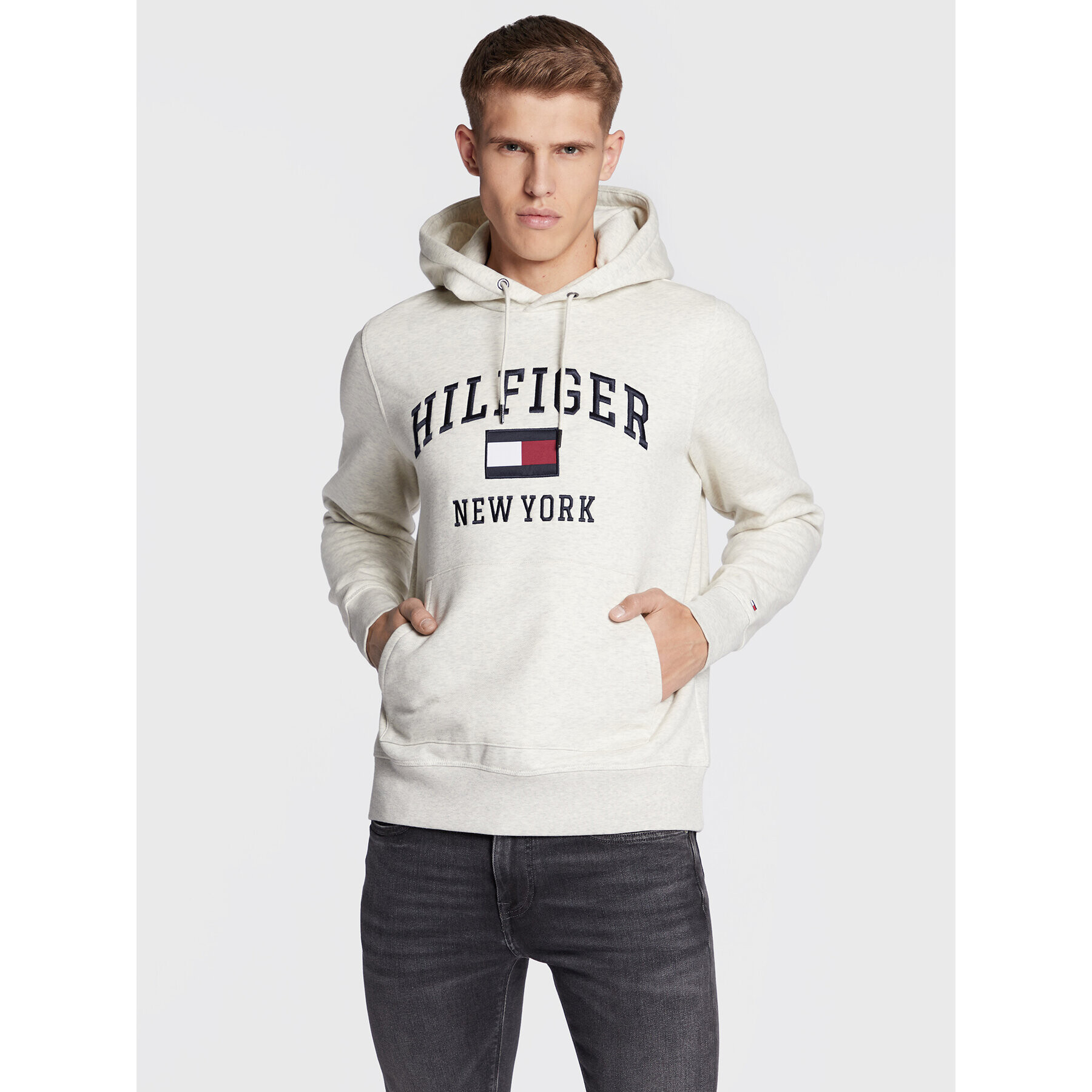 Tommy Hilfiger Суитшърт Modern Varsity MW0MW28173 Бежов Regular Fit - Pepit.bg