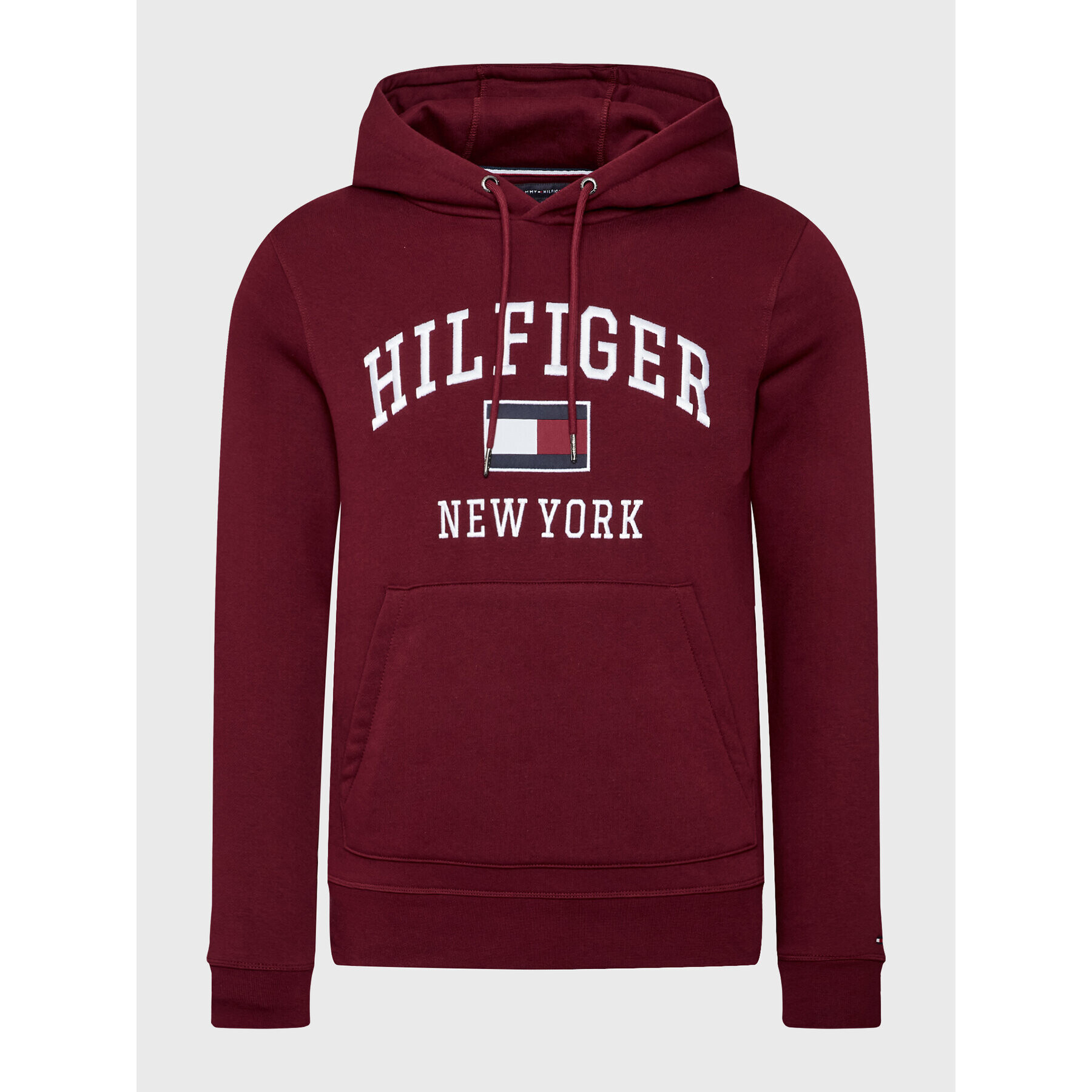 Tommy Hilfiger Суитшърт Modern Varsity MW0MW28173 Бордо Regular Fit - Pepit.bg