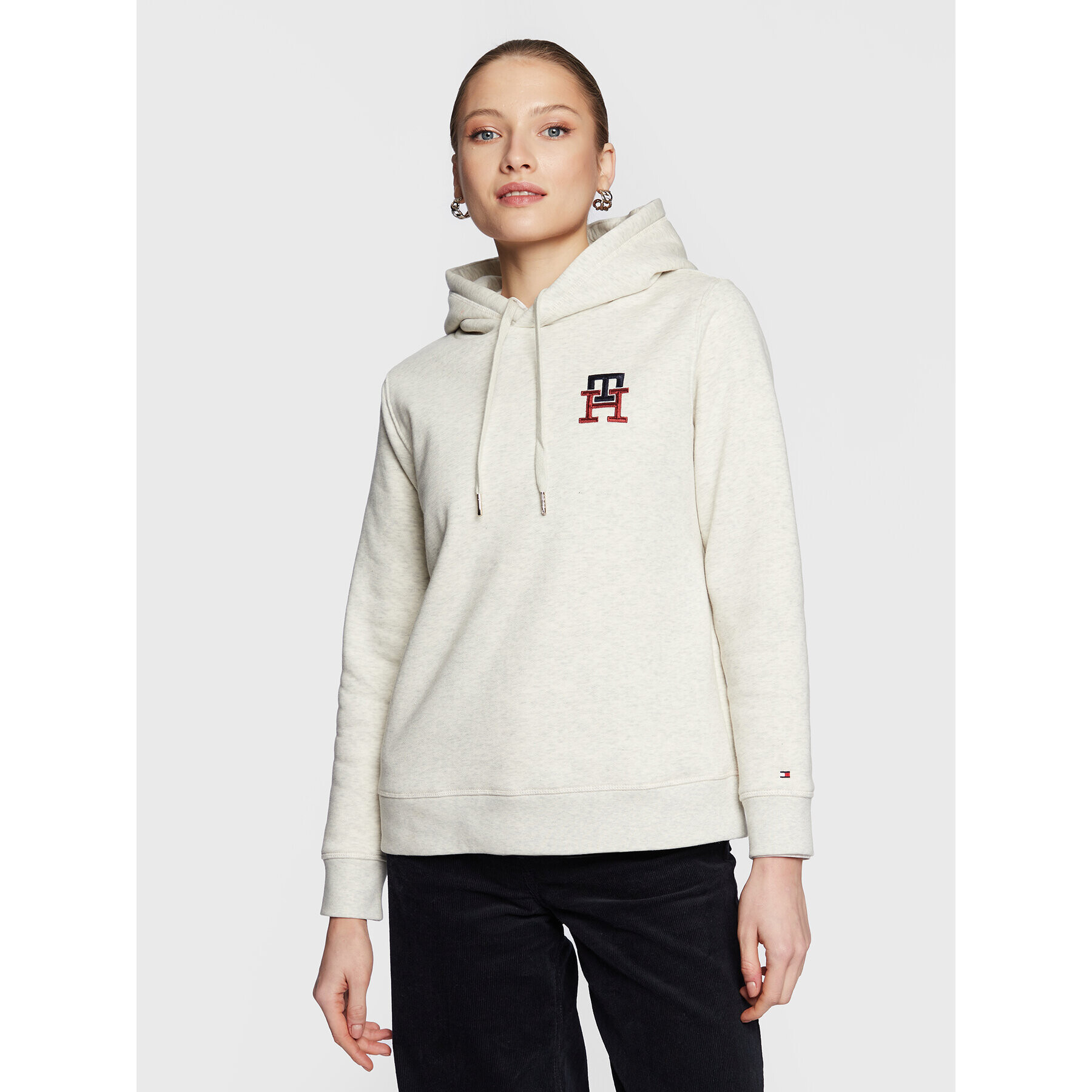 Tommy Hilfiger Суитшърт Monogram WW0WW37434 Бежов Regular Fit - Pepit.bg