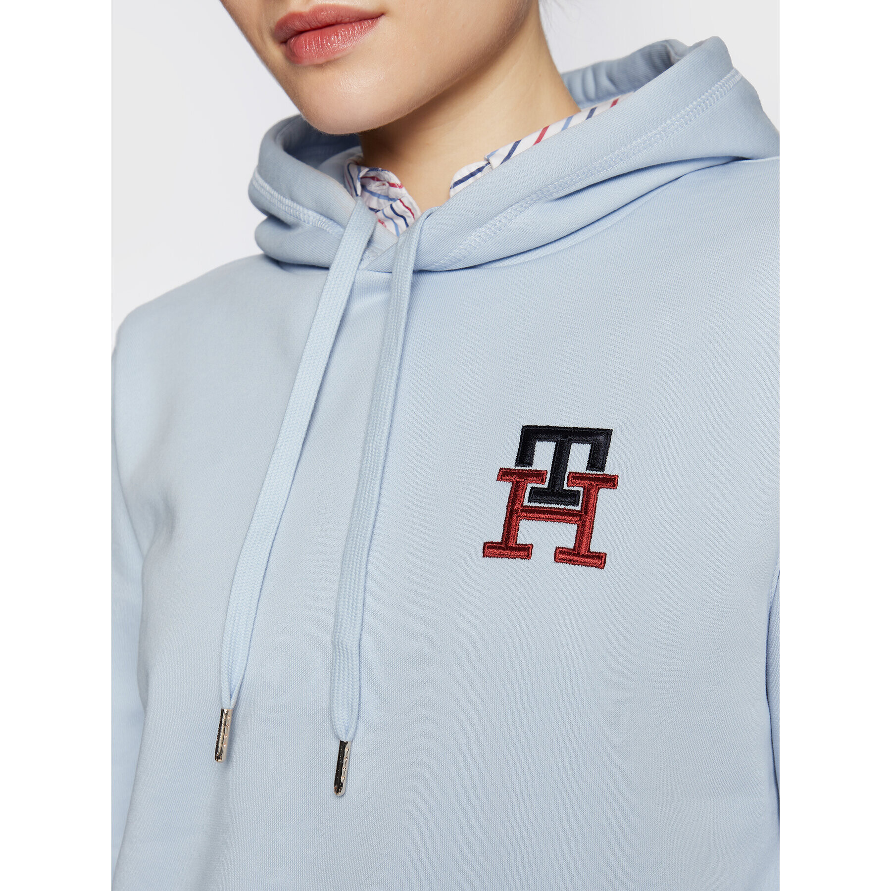 Tommy Hilfiger Суитшърт Monogram WW0WW37434 Син Regular Fit - Pepit.bg