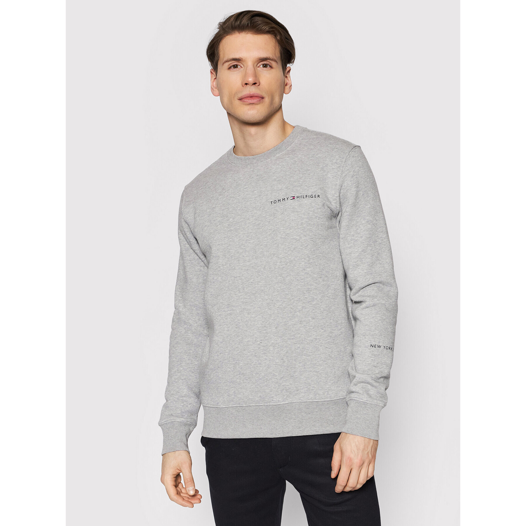 Tommy Hilfiger Суитшърт Multi MW0MW22199 Сив Regular Fit - Pepit.bg
