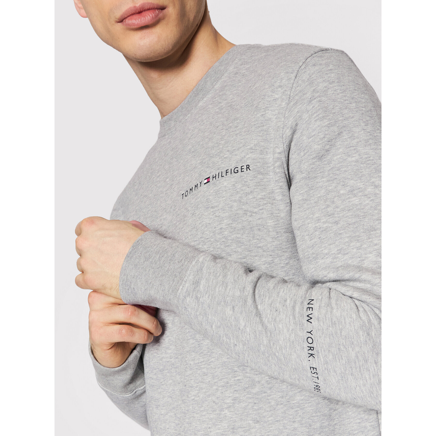 Tommy Hilfiger Суитшърт Multi MW0MW22199 Сив Regular Fit - Pepit.bg