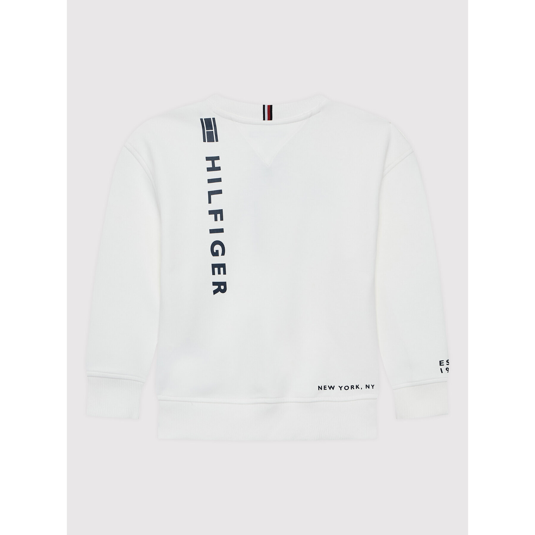 Tommy Hilfiger Суитшърт Multi Placement KB0KB07347 D Бял Regular Fit - Pepit.bg