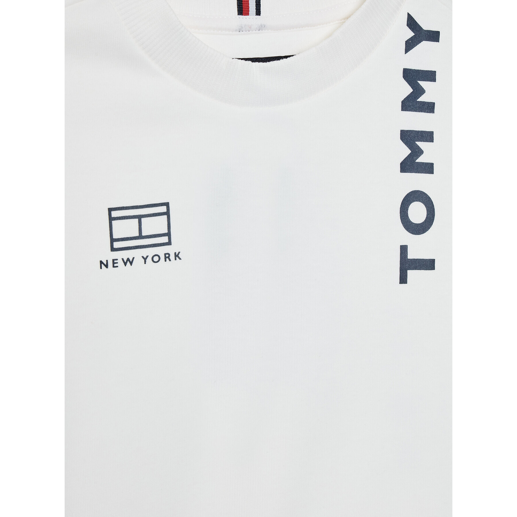 Tommy Hilfiger Суитшърт Multi Placement KB0KB07347 M Бял Regular Fit - Pepit.bg