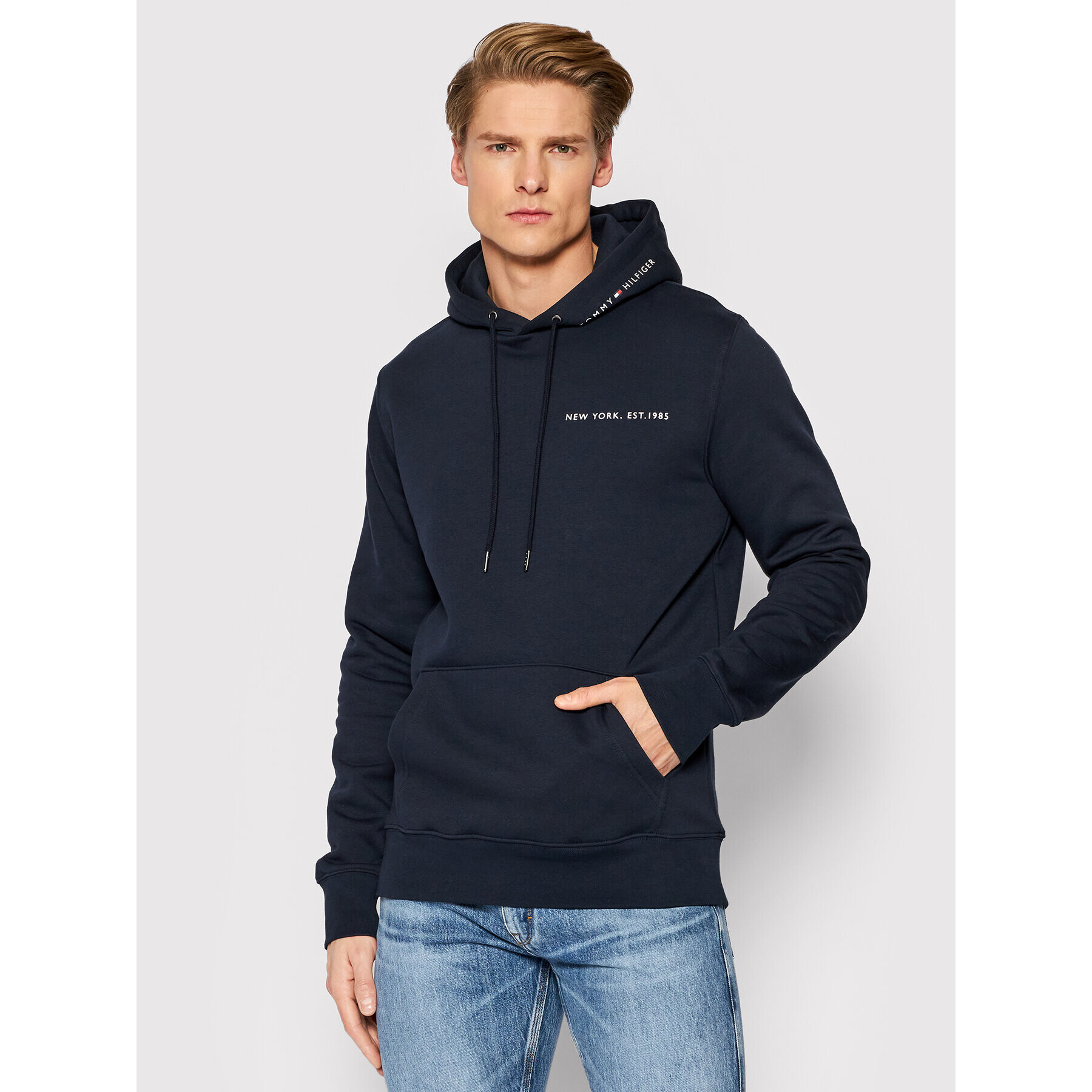 Tommy Hilfiger Суитшърт Multi Placement MW0MW22143 Тъмносин Regular Fit - Pepit.bg