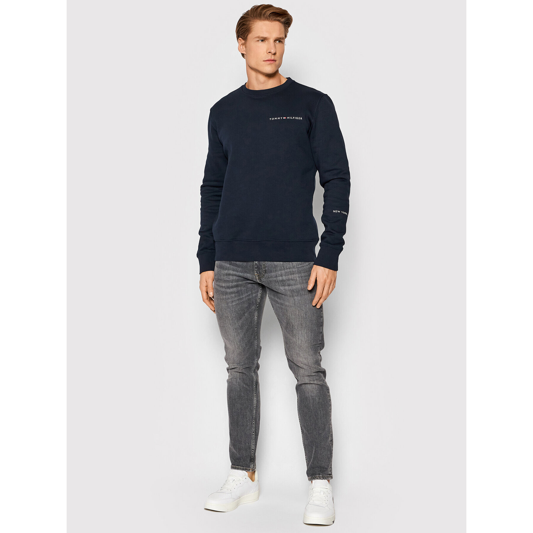 Tommy Hilfiger Суитшърт Multi Placement MW0MW22199 Тъмносин Regular Fit - Pepit.bg