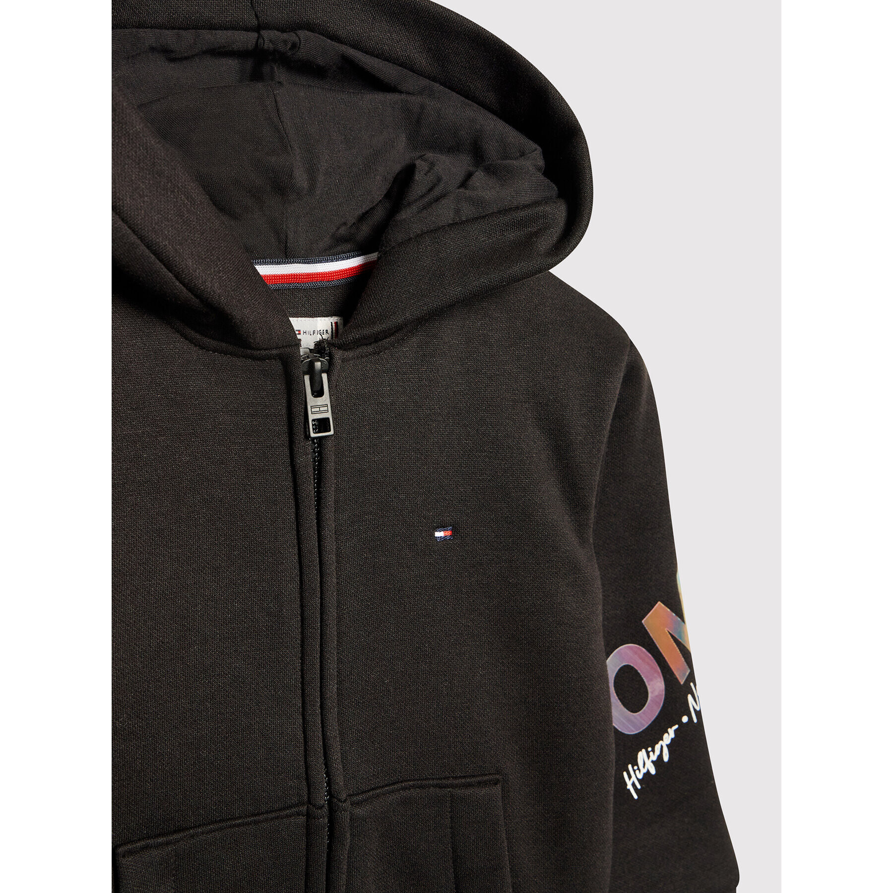 Tommy Hilfiger Суитшърт Multi Shine KG0KG06161 D Черен Regular Fit - Pepit.bg