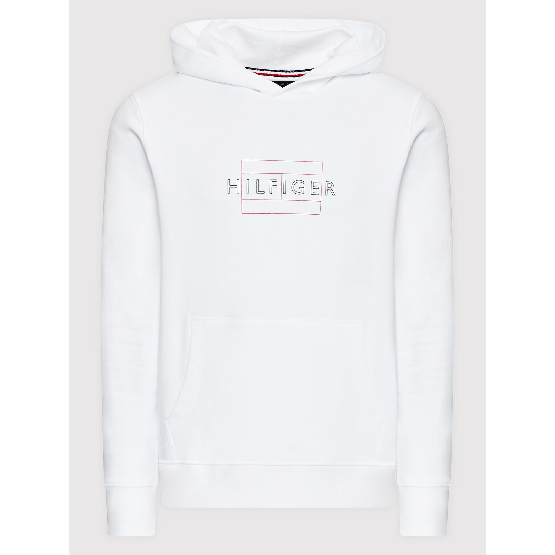 Tommy Hilfiger Суитшърт MW0MW25598 Бял Regular Fit - Pepit.bg