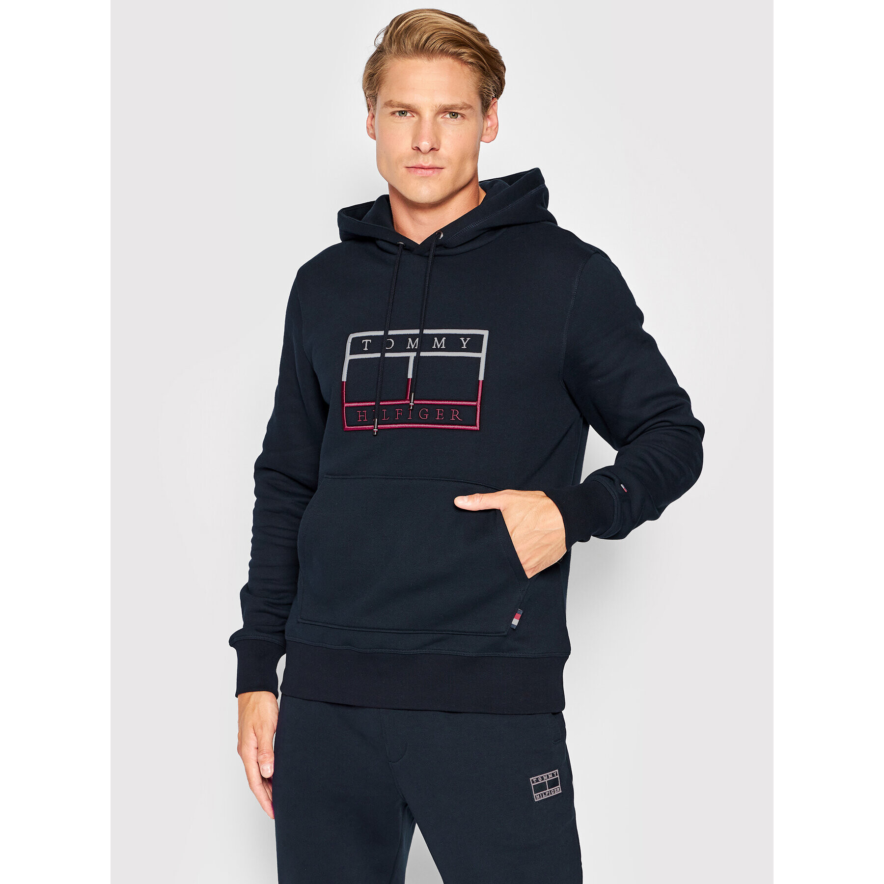 Tommy Hilfiger Суитшърт MW0MW25600 Тъмносин Regular Fit - Pepit.bg