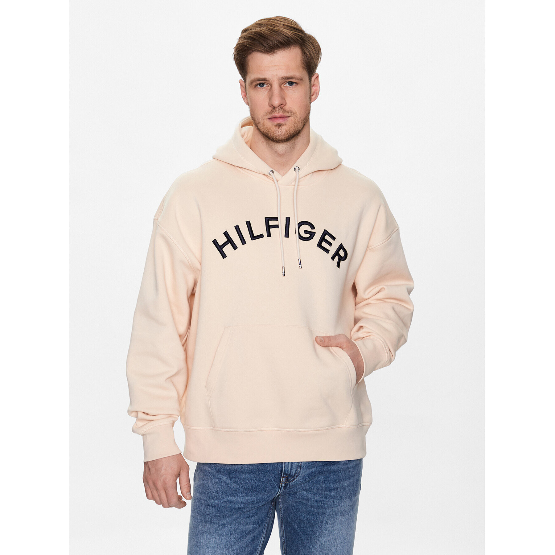 Tommy Hilfiger Суитшърт MW0MW31070 Бежов Relaxed Fit - Pepit.bg