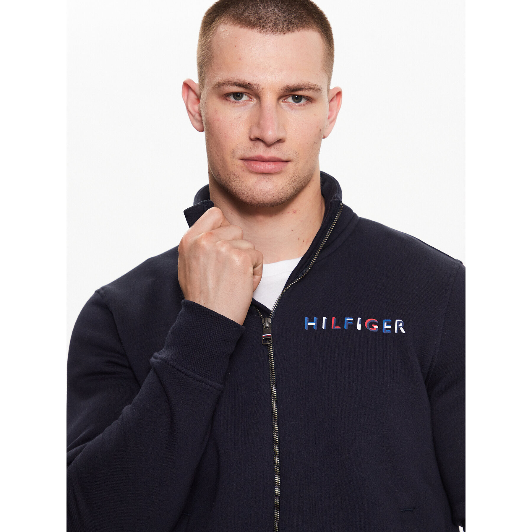 Tommy Hilfiger Суитшърт MW0MW32357 Тъмносин Regular Fit - Pepit.bg