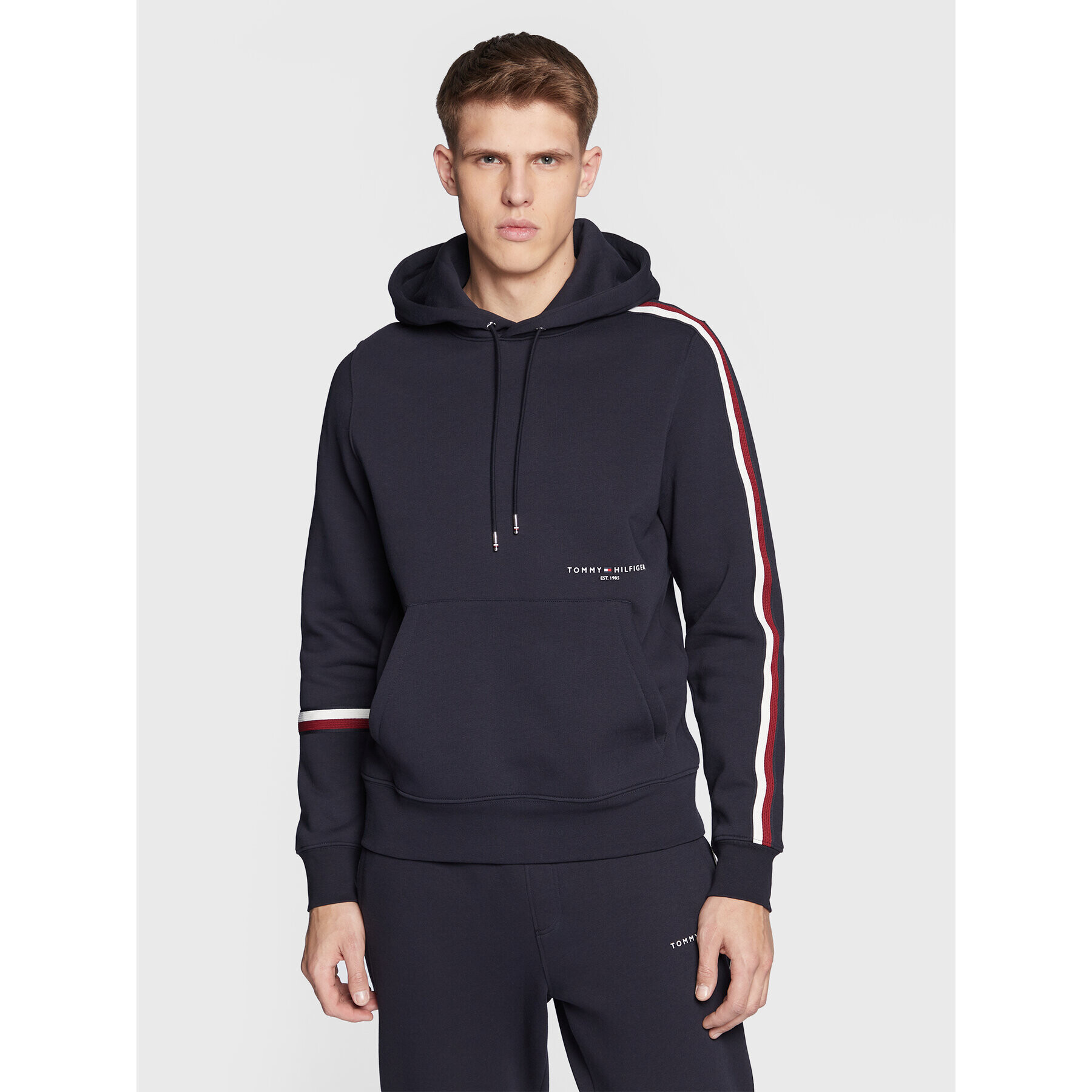 Tommy Hilfiger Суитшърт New Global MW0MW29339 Тъмносин Regular Fit - Pepit.bg