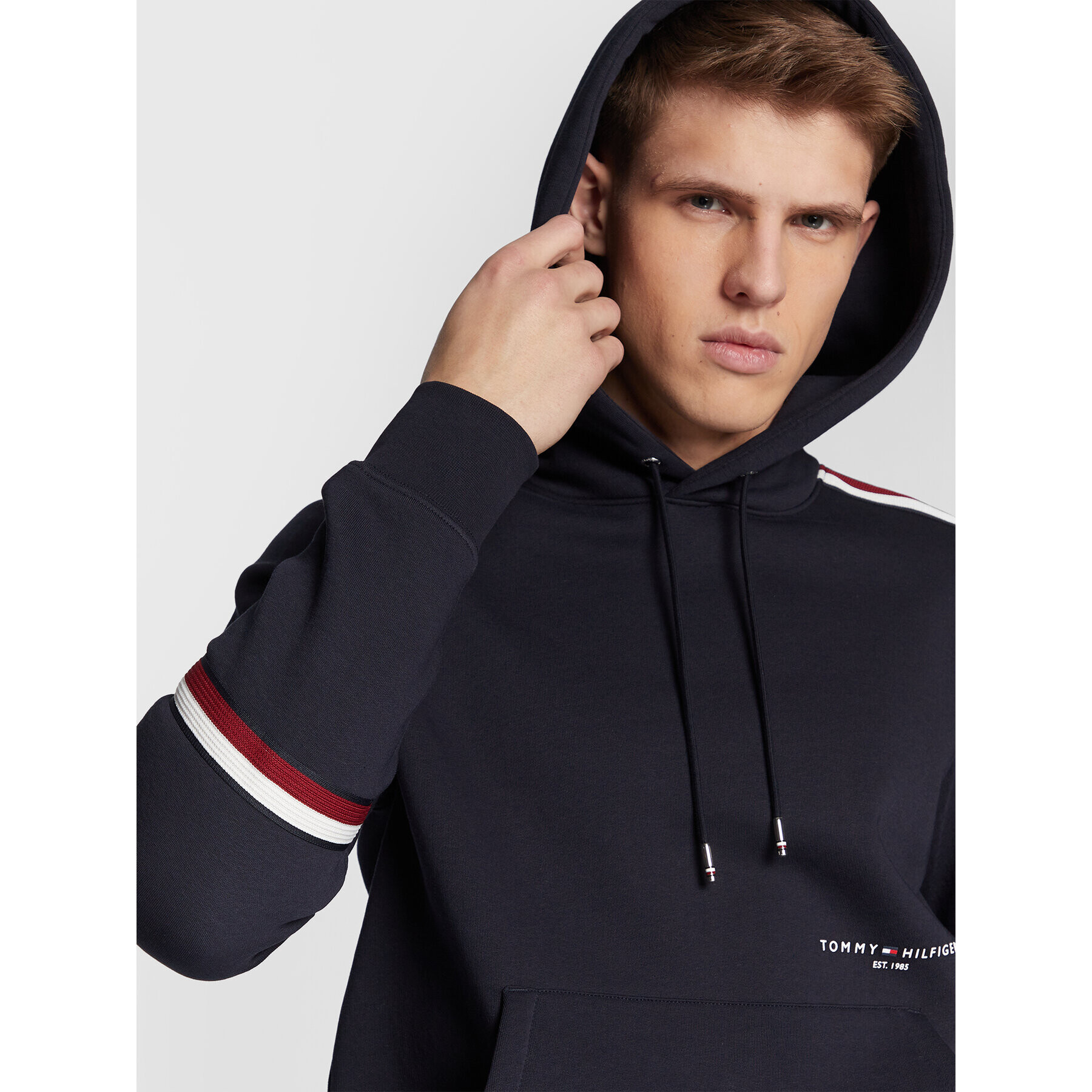 Tommy Hilfiger Суитшърт New Global MW0MW29339 Тъмносин Regular Fit - Pepit.bg