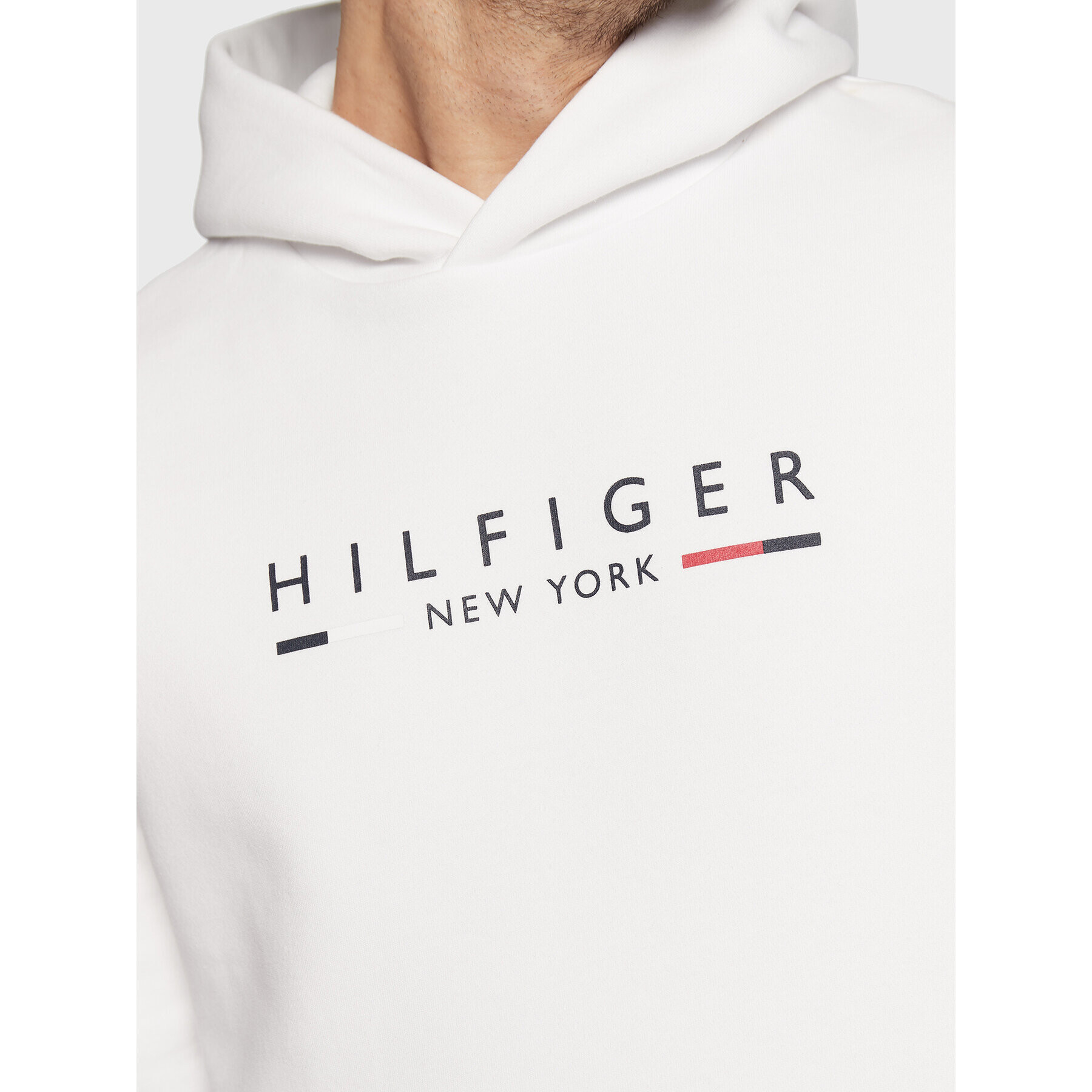 Tommy Hilfiger Суитшърт New York MW0MW29301 Бял Regular Fit - Pepit.bg