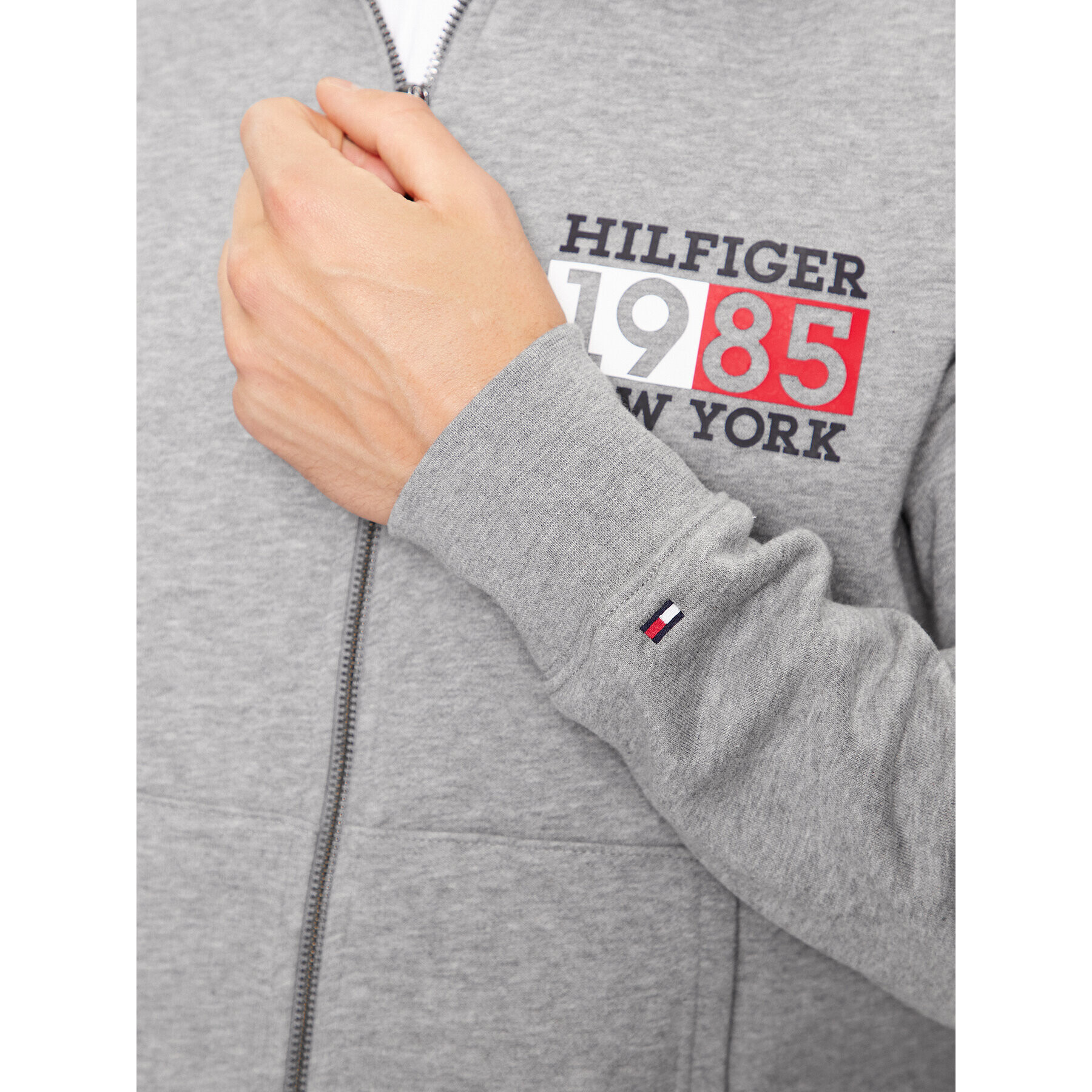 Tommy Hilfiger Суитшърт New York MW0MW32749 Сив Regular Fit - Pepit.bg